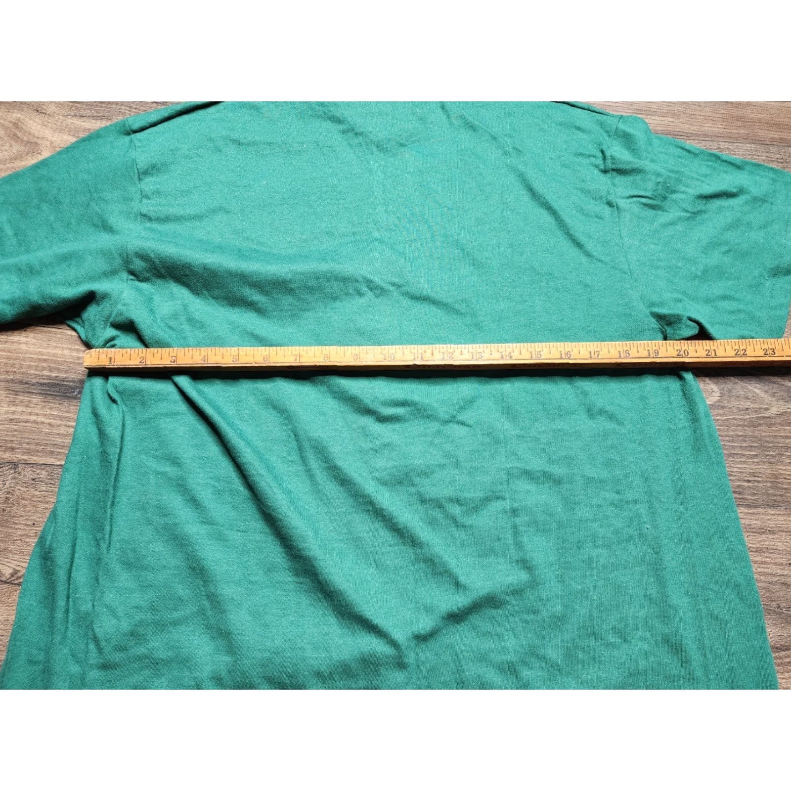 Hanes VINTAGE 1980s Men's Cotton Graphic Tee Short Sleeve Green Cherry Capitol Keepsake Club T-Shirt Size L Size US L / EU 52-54 / 3 - 5 Thumbnail