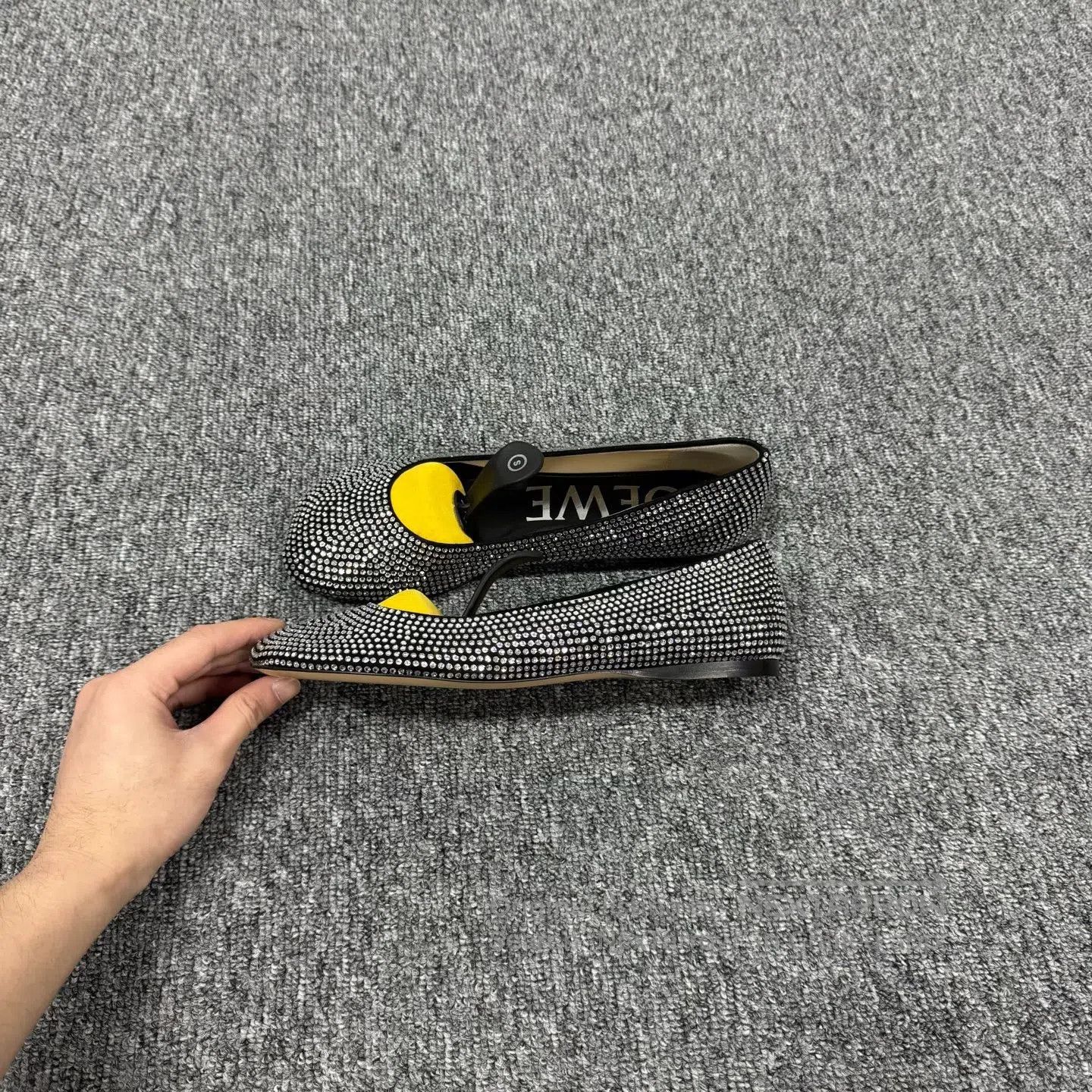 Loewe LOEWE Sheep leather, fully diamond-encrusted, flat-soled s Size US 9.5 / IT 39.5 - 2 Thumbnail