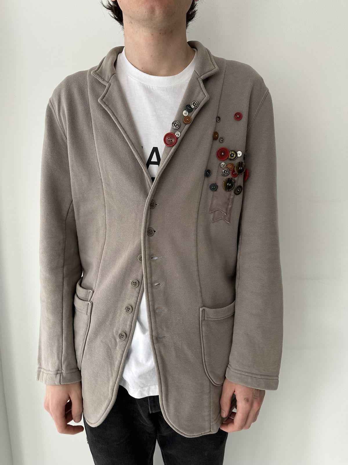 gomme Japanese designer Gomme buttons blazer Size 48R - 2 Thumbnail