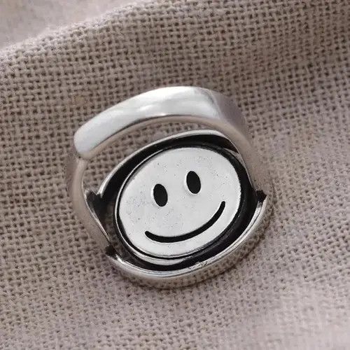 Other Flip Smiley Face Devil Adjustable Ring Size ONE SIZE - 4 Thumbnail