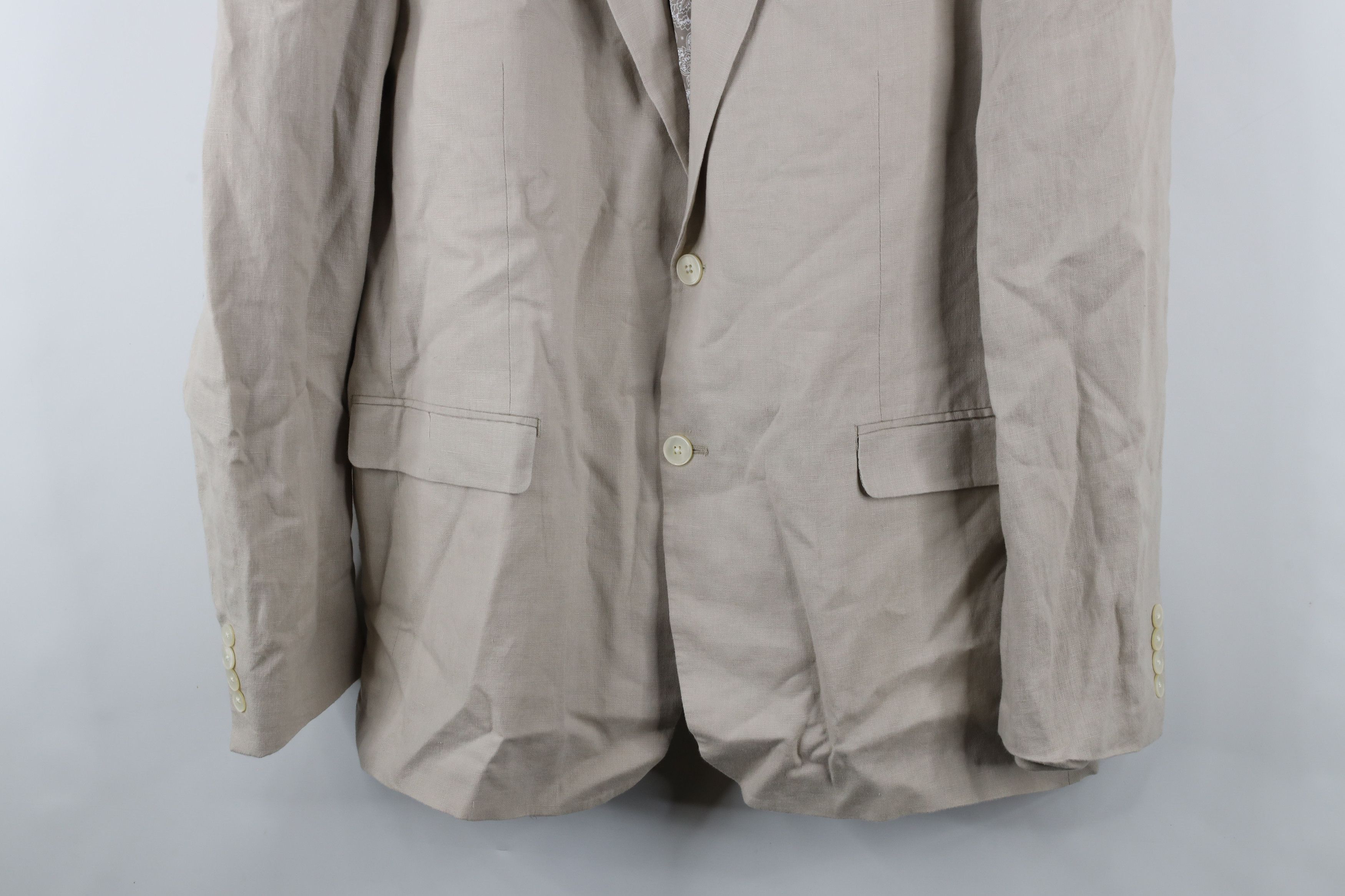 Ralph Lauren × Vintage Vintage Ralph Lauren Blazer Sport Coat Suit Jacket Beige Size US XL / EU 56 / 4 - 3 Thumbnail