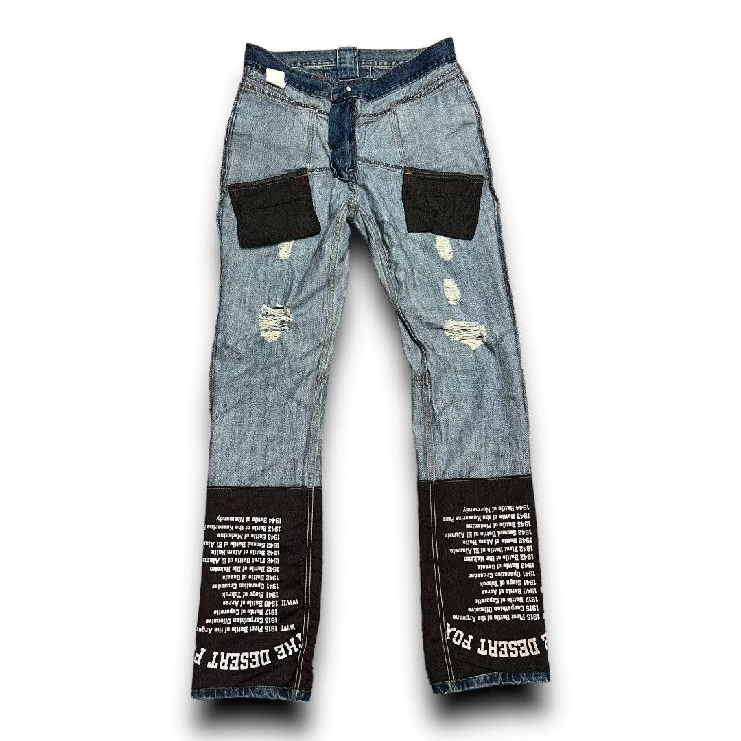 Japanese Brand × PPFM PPFM DISTRESSED DENIM JAPANESE BRAND JEANS Size US 33 - 15 Thumbnail