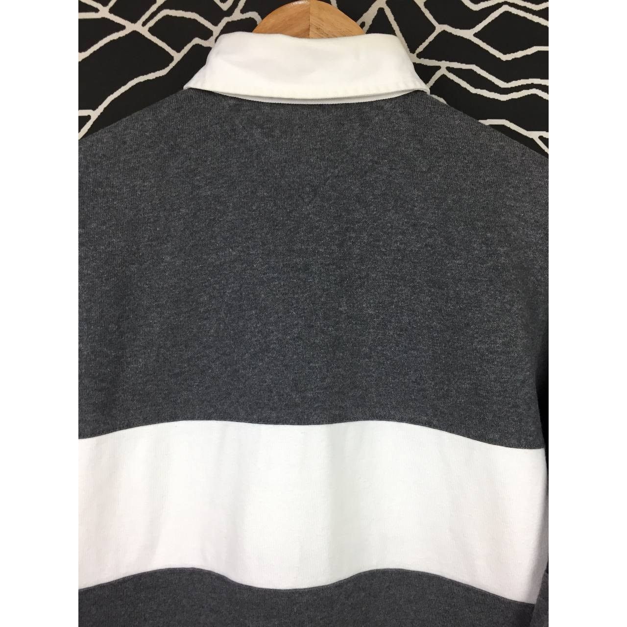 Tommy Hilfiger × Vintage Tommy Hilfiger Crest Logo Long Sleeve Rugby Polo Tee Size US S / EU 44-46 / 1 - 9 Thumbnail