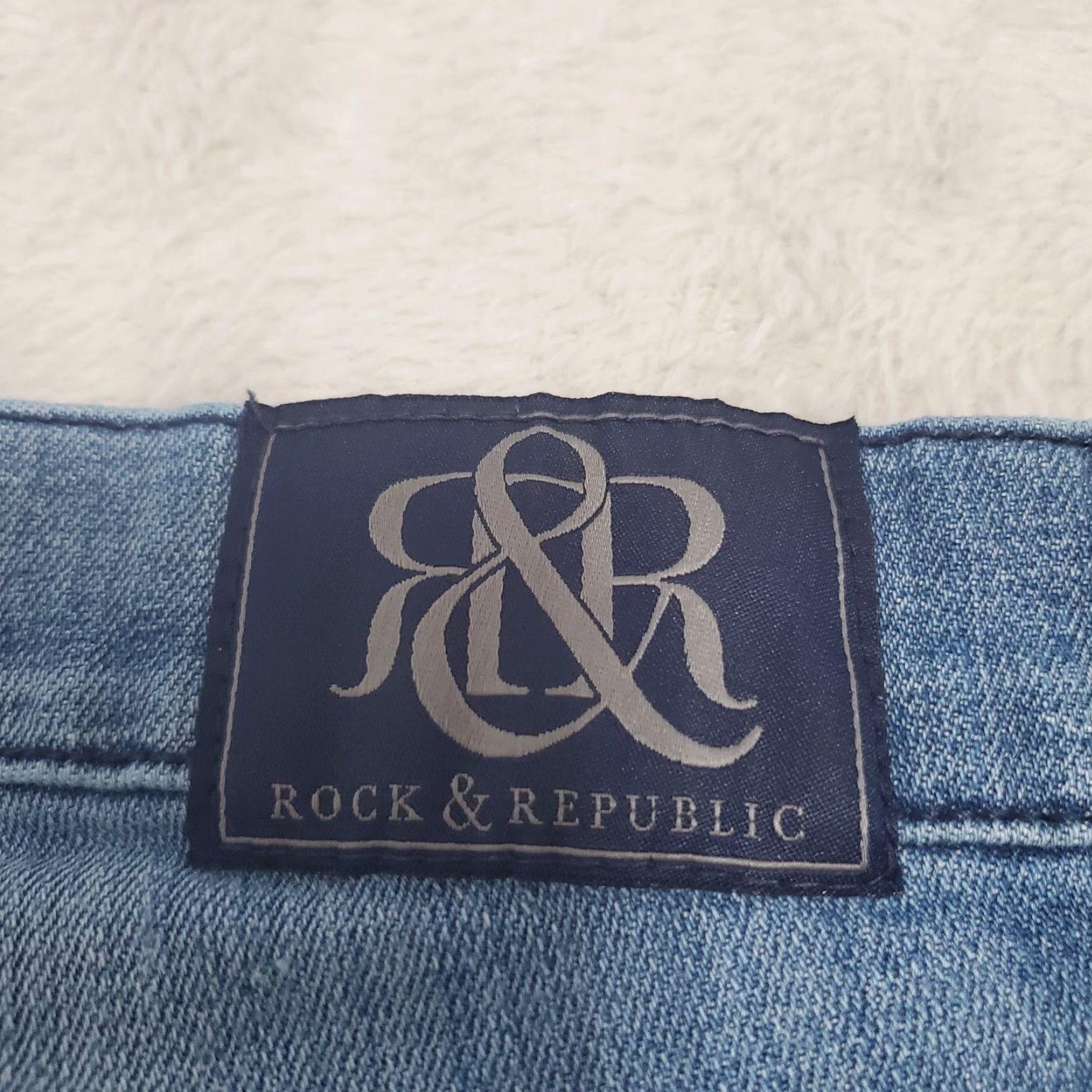 Vintage VINTAGE Rock & Republic Kasandra Jeans Women 14M Blue Studded Spiked Cotton Blend Denim Jeans Boots Cut 90s Metal Goth Womens Size 36" / US 14 / IT 50 - 6 Thumbnail