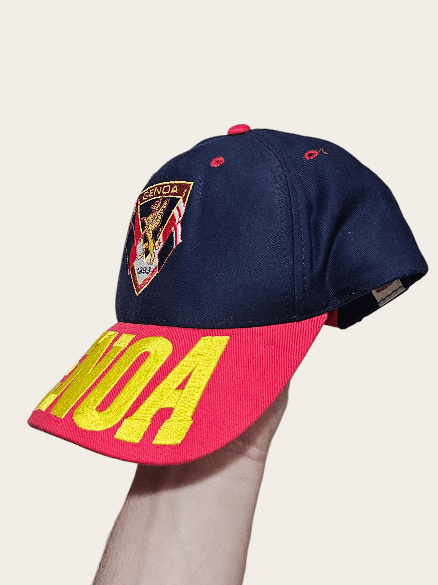 Vintage Genoa 90's Logo Spellout Hat Size ONE SIZE - 3 Thumbnail