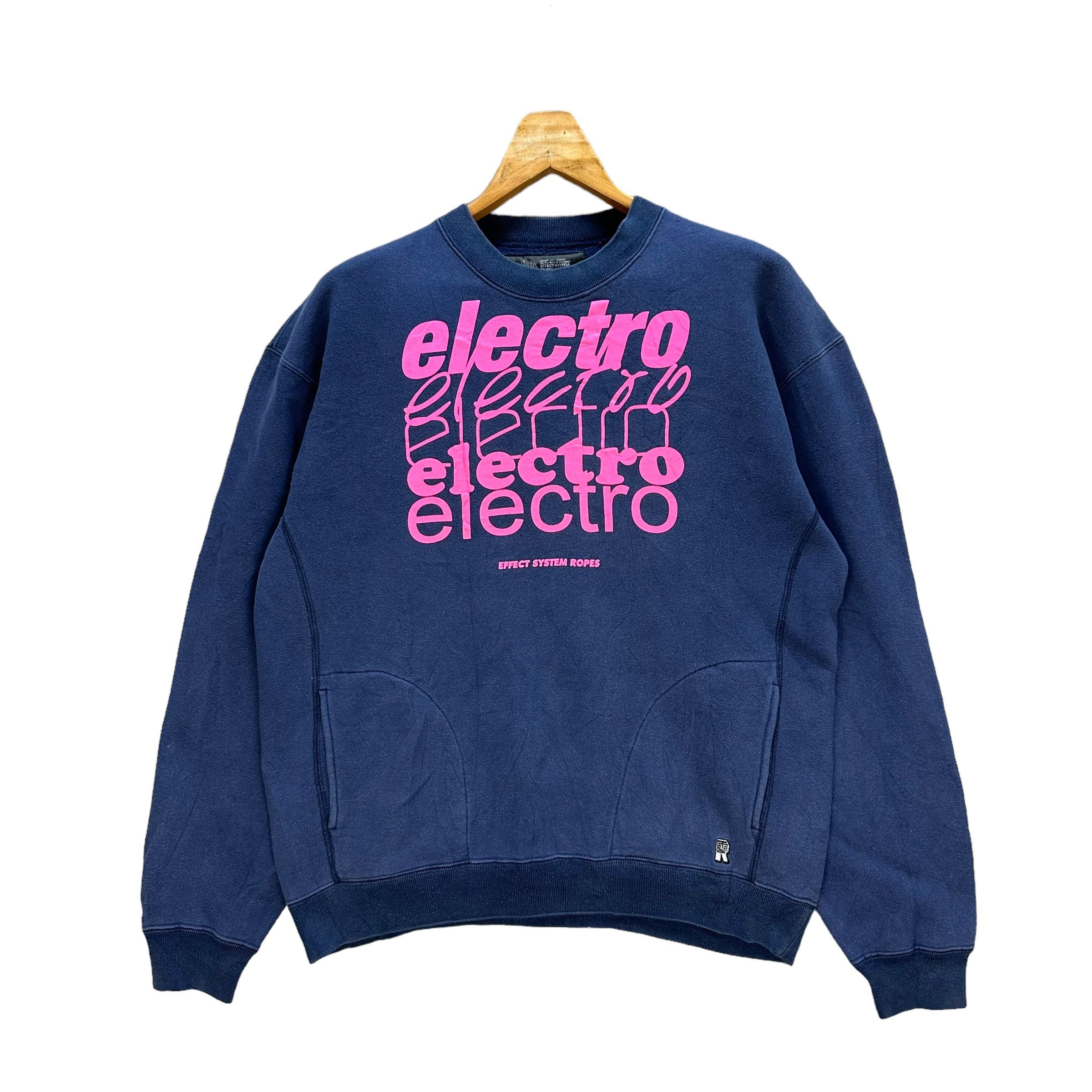 Japanese Brand EFFECT SYSTEM ROPES Electro Crewneck Sweatshirt #A5-0132 Size US L / EU 52-54 / 3 - 1 Thumbnail