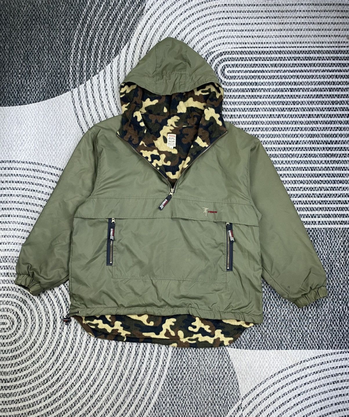 Vision Streetwear 🔥Vision Street Wear Pullover Anorak Camouflage Lining Jacket Size US XL / EU 56 / 4 - 5 Thumbnail
