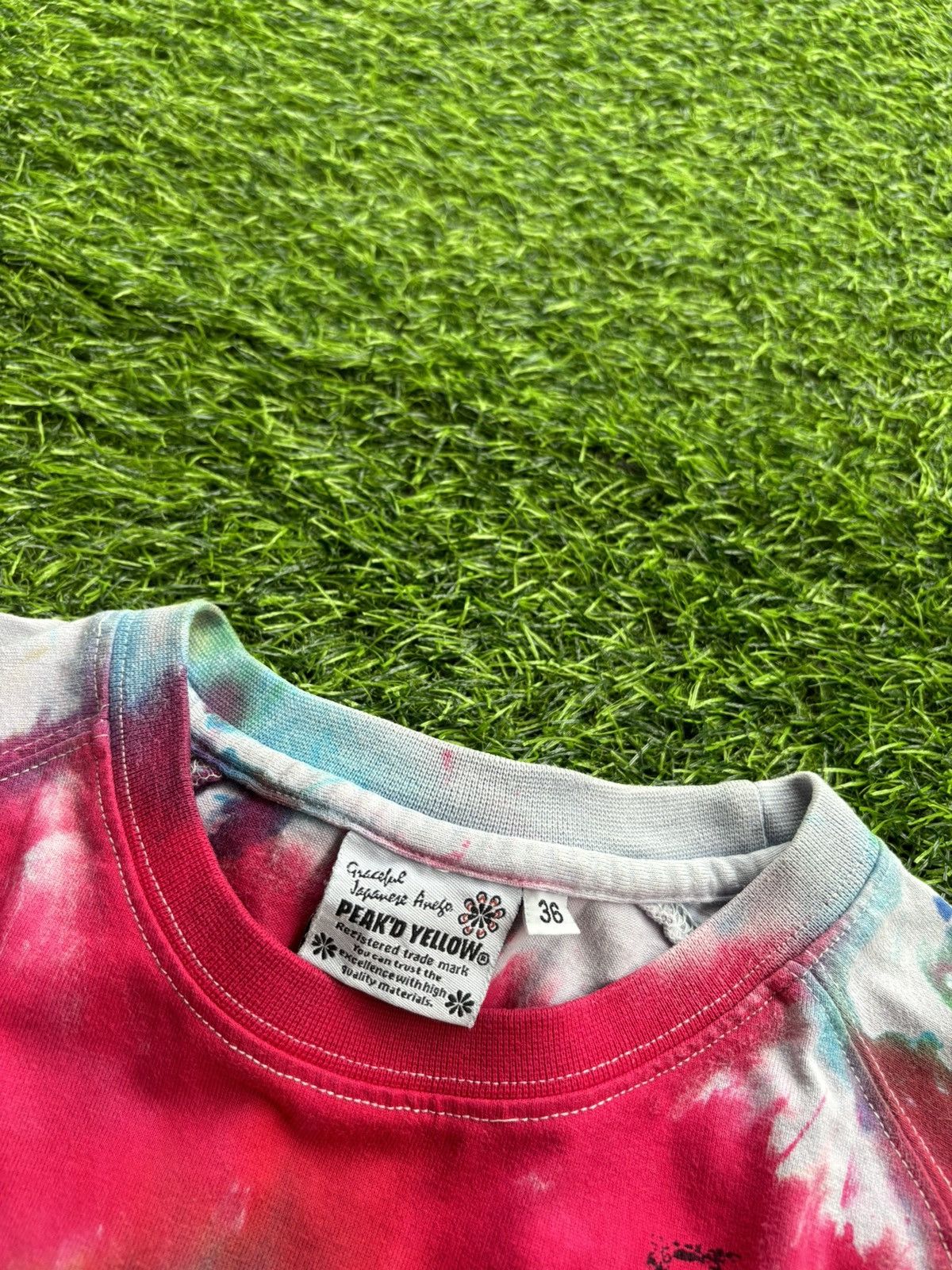 Hysteric Glamour Y2k Peak'd Yellow Tie dye Longsleeve Size US M / EU 48-50 / 2 - 8 Thumbnail
