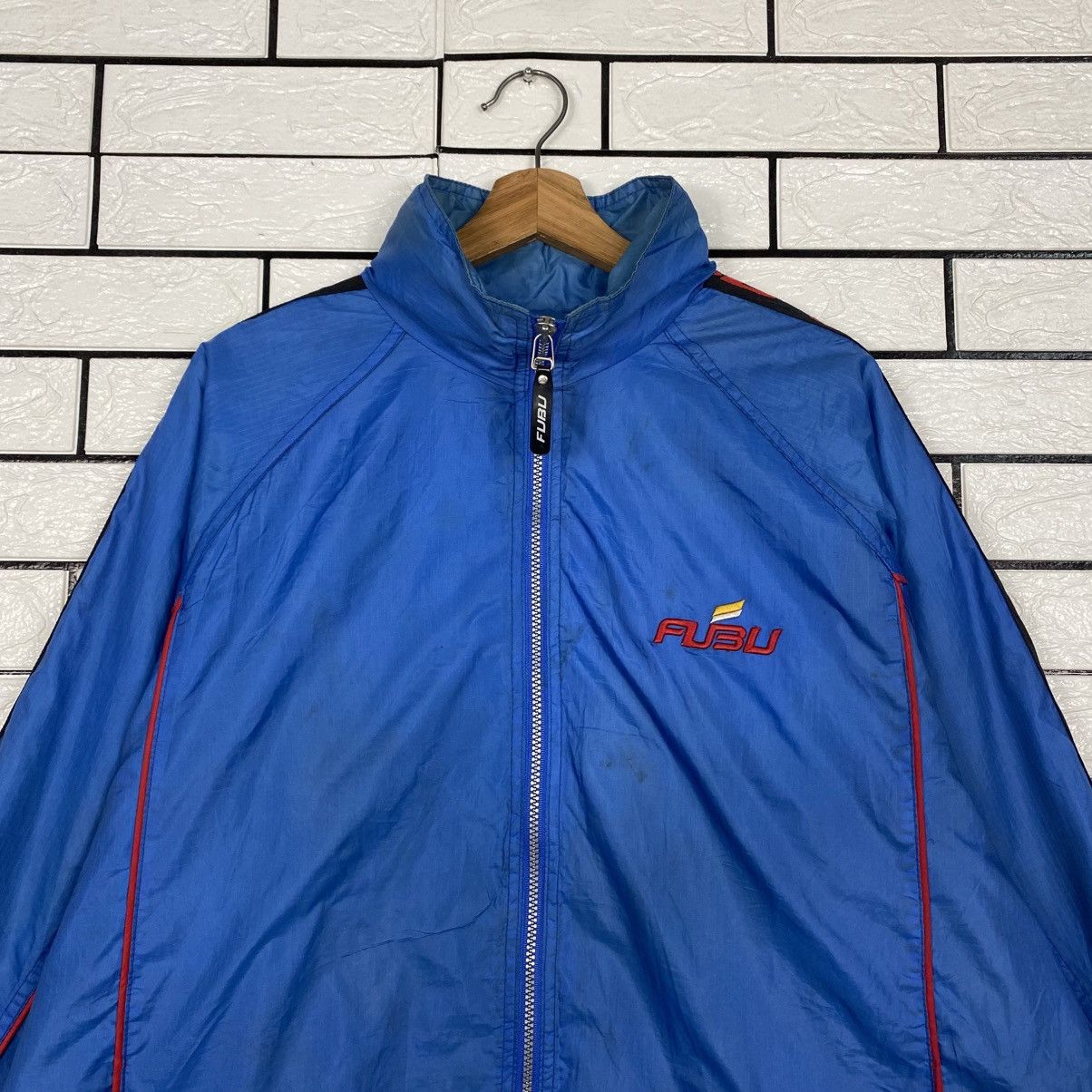Fubu 📌Vintage Light Zipper Jacket Fubu Big Logo Embroidery Size US L / EU 52-54 / 3 - 4 Thumbnail