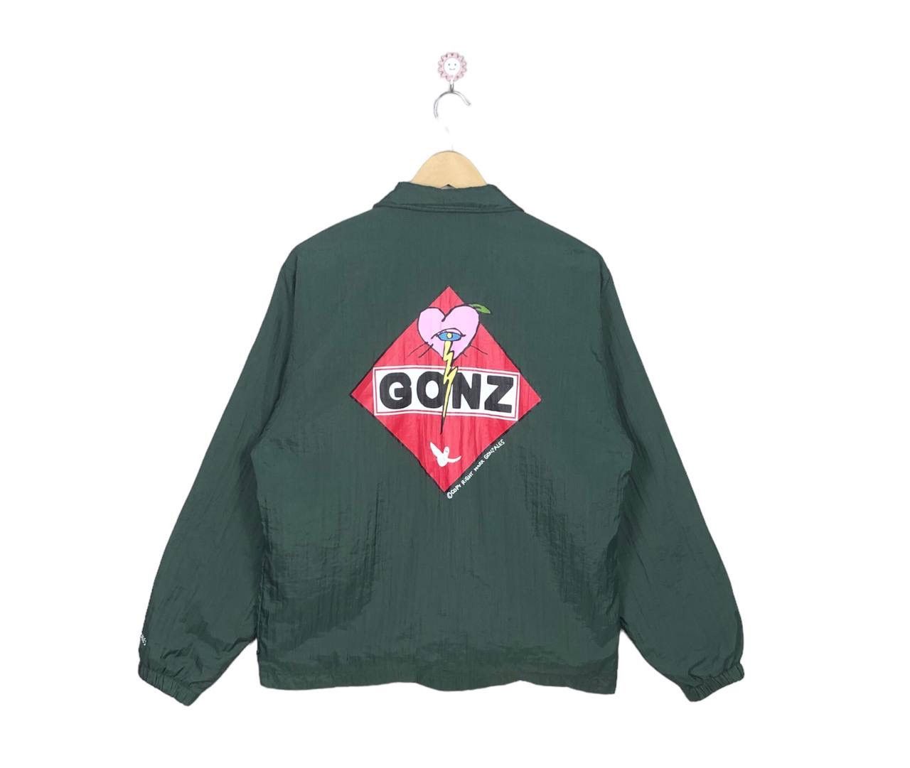 image of Girl Skateboards x Skategang Vintage 90's Mark Gonzales Skateboards Artist Sweater Hoodie in Green 