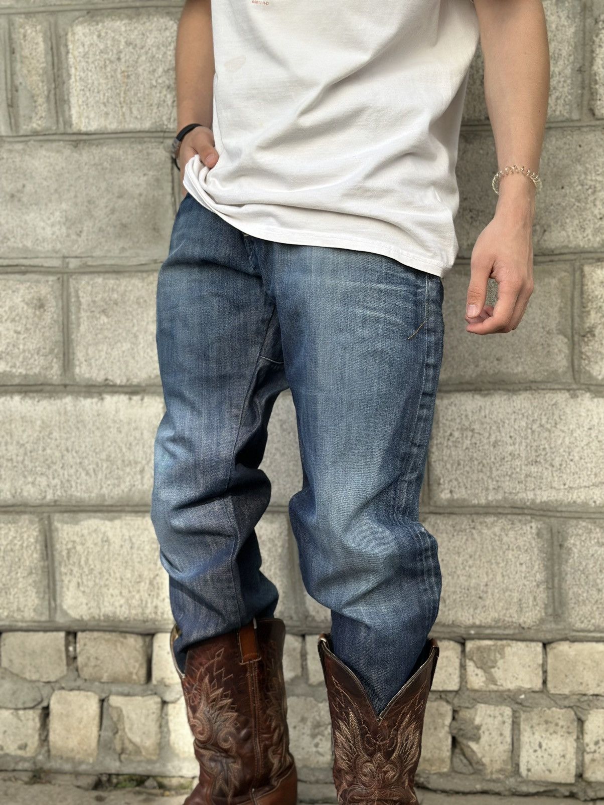G-Star Vintage G Star Raw 3301 Jeans W34xL34 Pants Crazy Fit Y2K Size US 34 / EU 50 - 3 Thumbnail