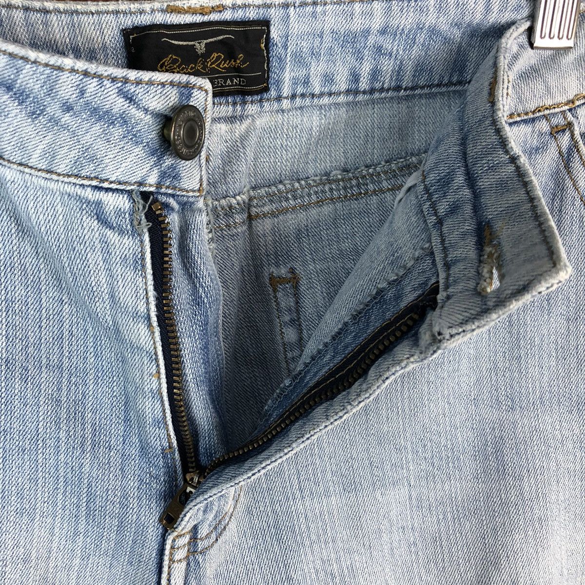 Japanese Brand Back Rush Blue Multipocket bootcut denim Jeans #A2430 Size 27" / US 4 / IT 40 - 12 Thumbnail