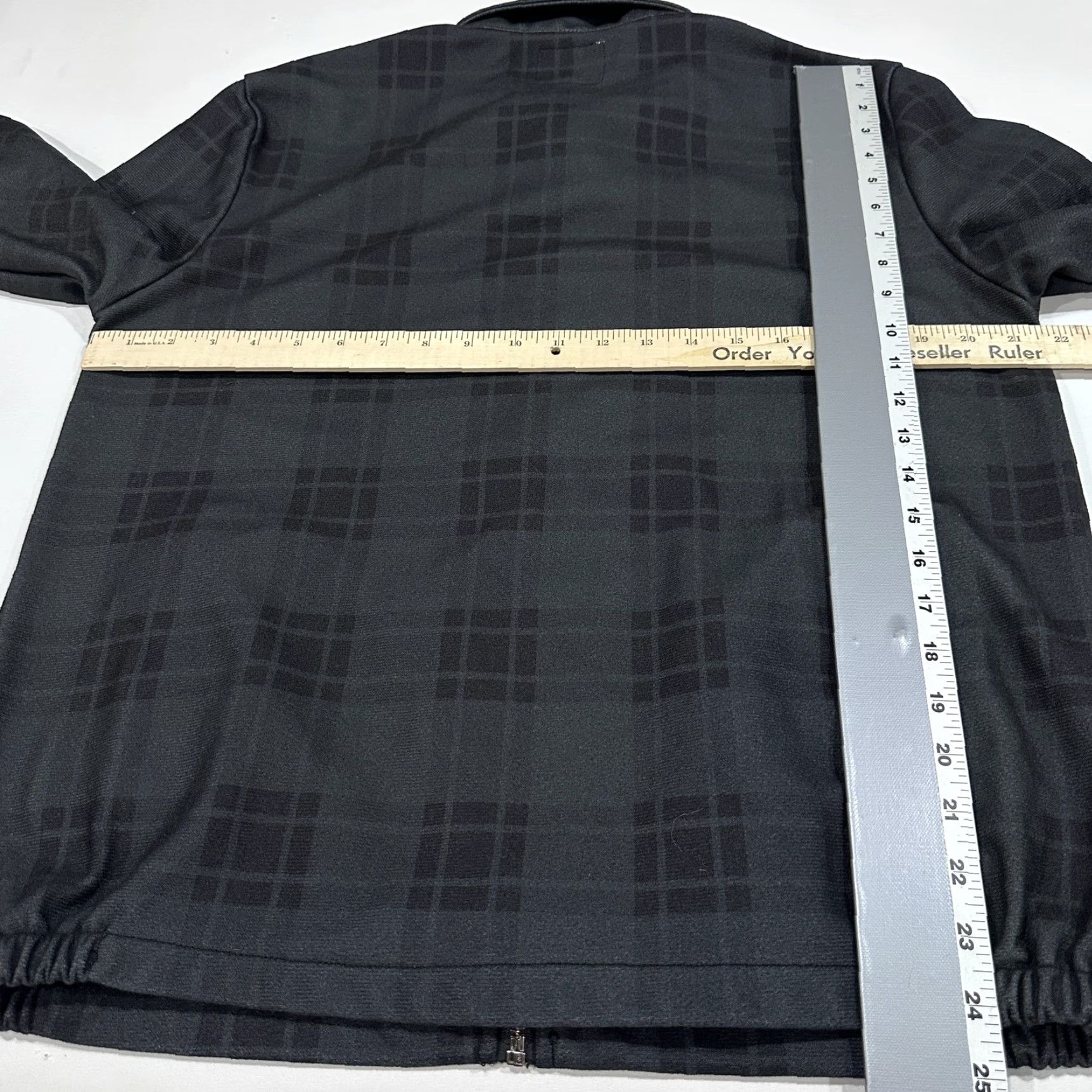 Vintage CRAFT+FLOW Jacket Men M Black Plaid Full Zip Zipped Pockets Collared Bomber Jacket Size US M / EU 48-50 / 2 - 6 Thumbnail