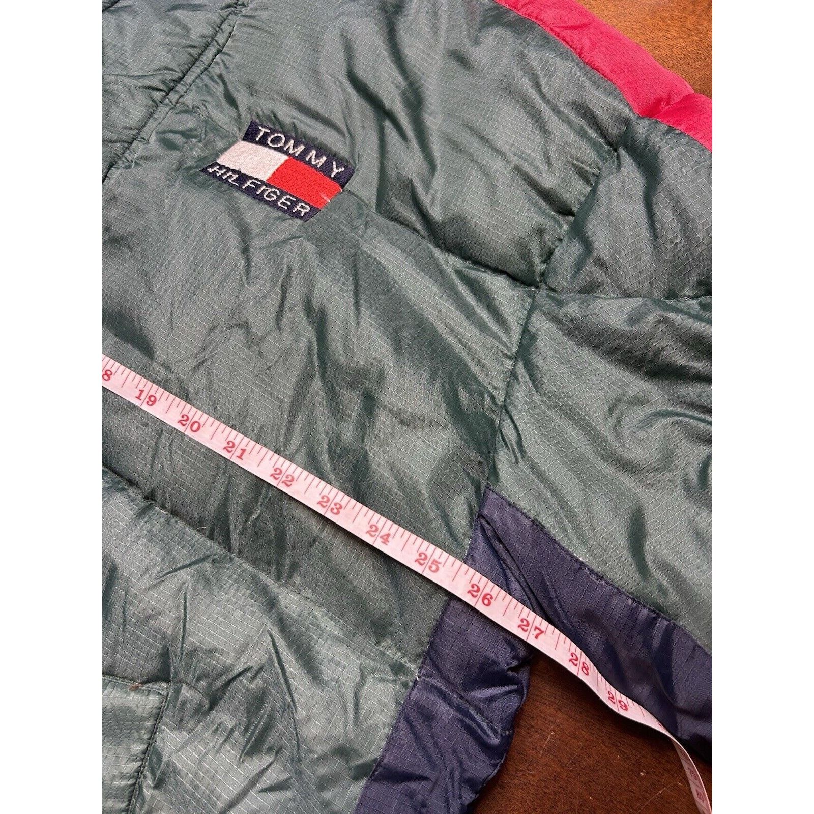 Tommy Hilfiger VTG Duck Down Feather Tommy Hilfiger Jacket Gucci Colorway Size US L / EU 52-54 / 3 - 6 Thumbnail