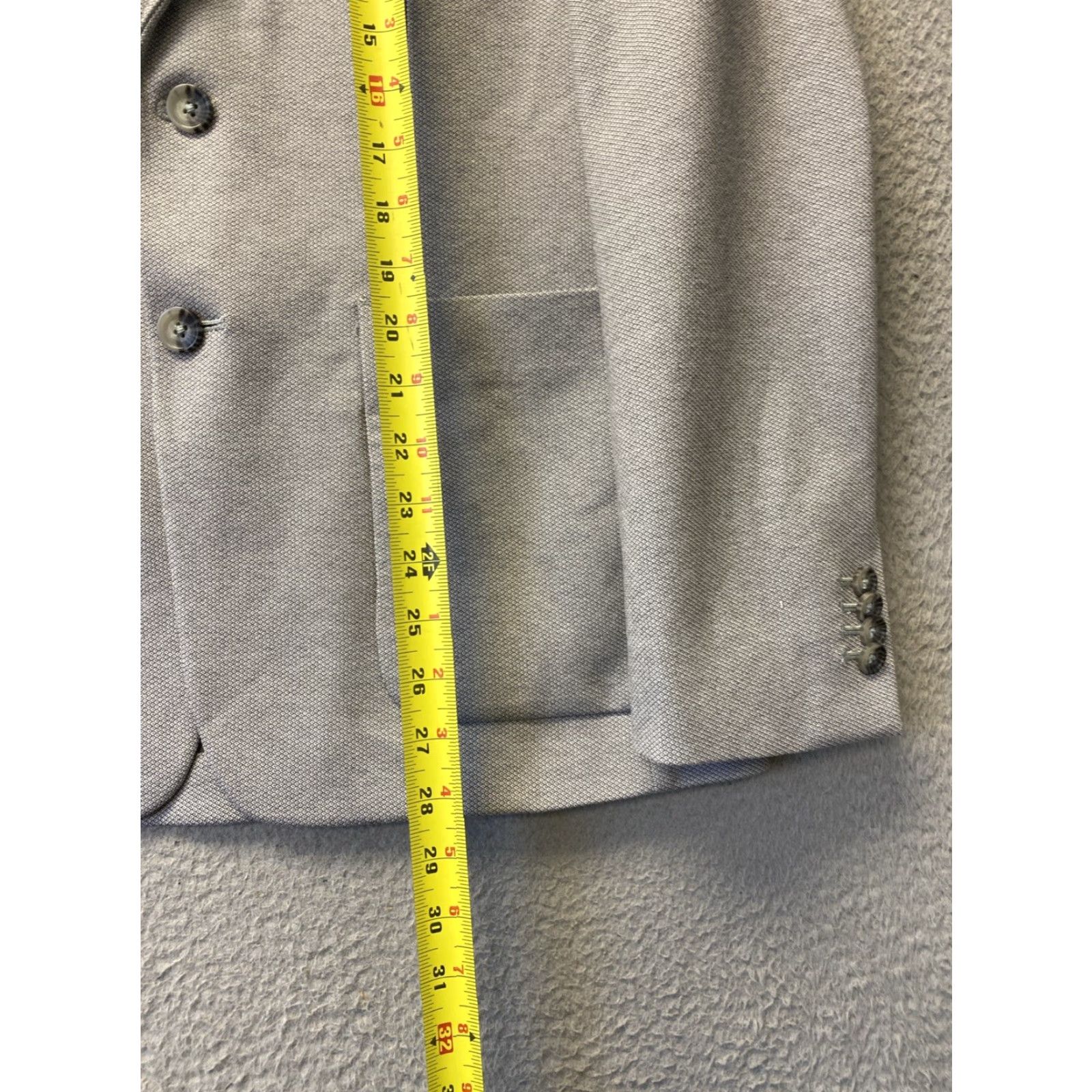 Banana Republic Banana Republic Mens Sweater Blazer Shirt Cardigan Slim 38S Gray Polyester Cotton 1543 Mens Size US M / EU 48-50 / 2 - 5 Thumbnail