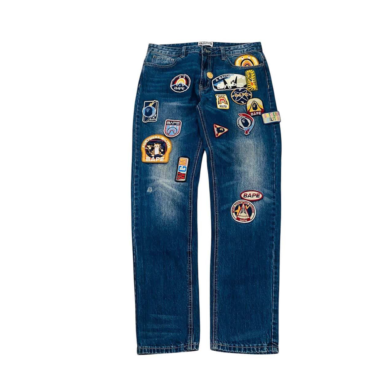 Bape BAPE Slim Fit Patch Work Jeans Size US 34 / EU 50 - 2 Thumbnail