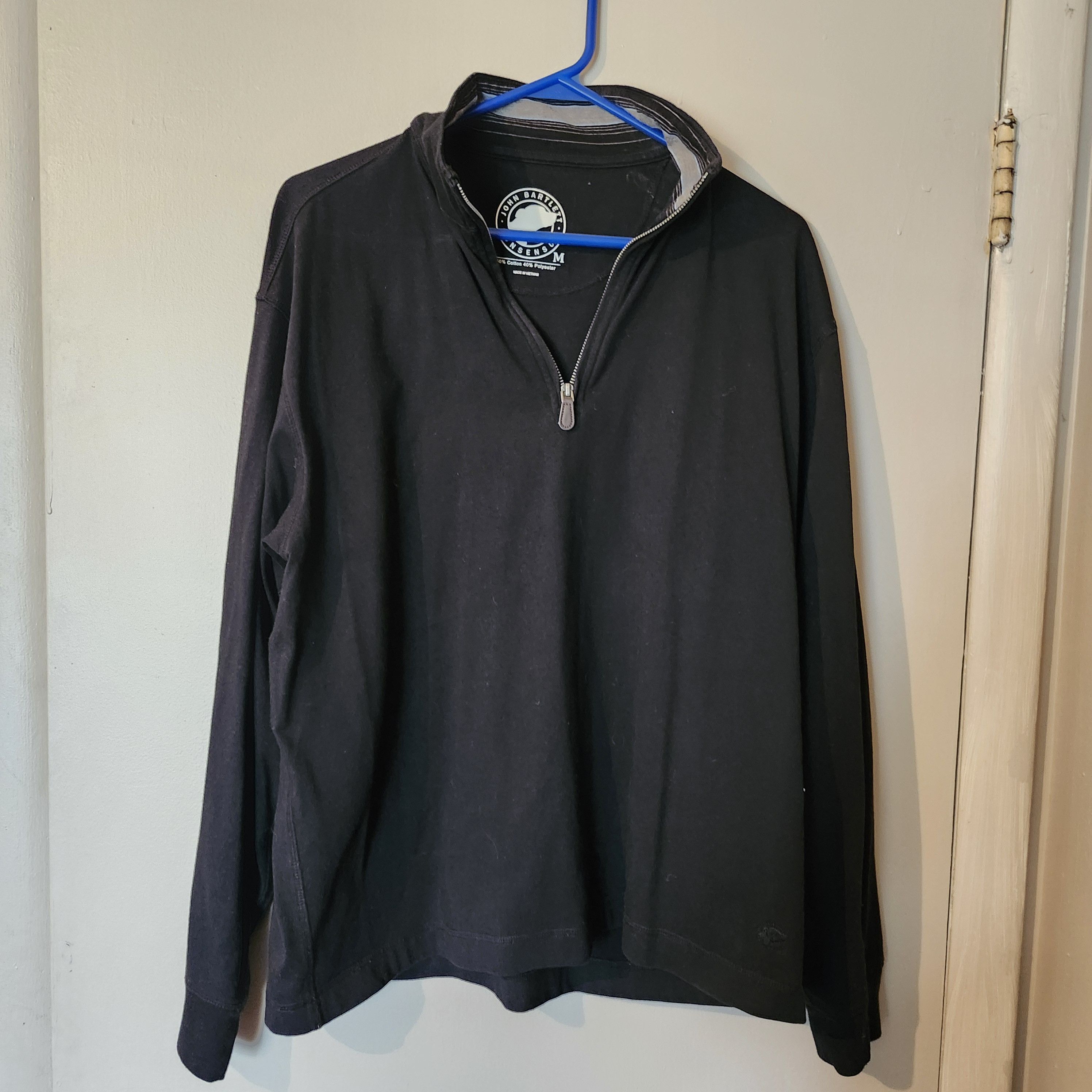 John Bartlett John Bartlett Consensus Men's M Black 1/4 Zip Pullover Top Size US M / EU 48-50 / 2 - 1 Thumbnail