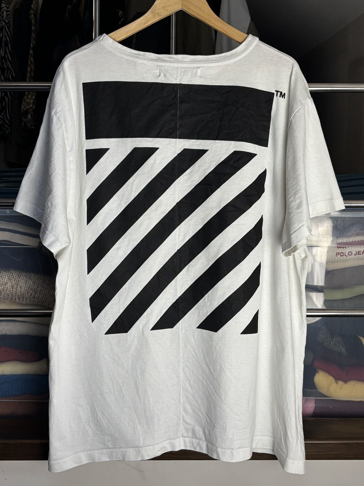 Off-White Off-White Vintage Caravaggio Rare T-Shirt Size US XL / EU 56 / 4 - 4 Thumbnail