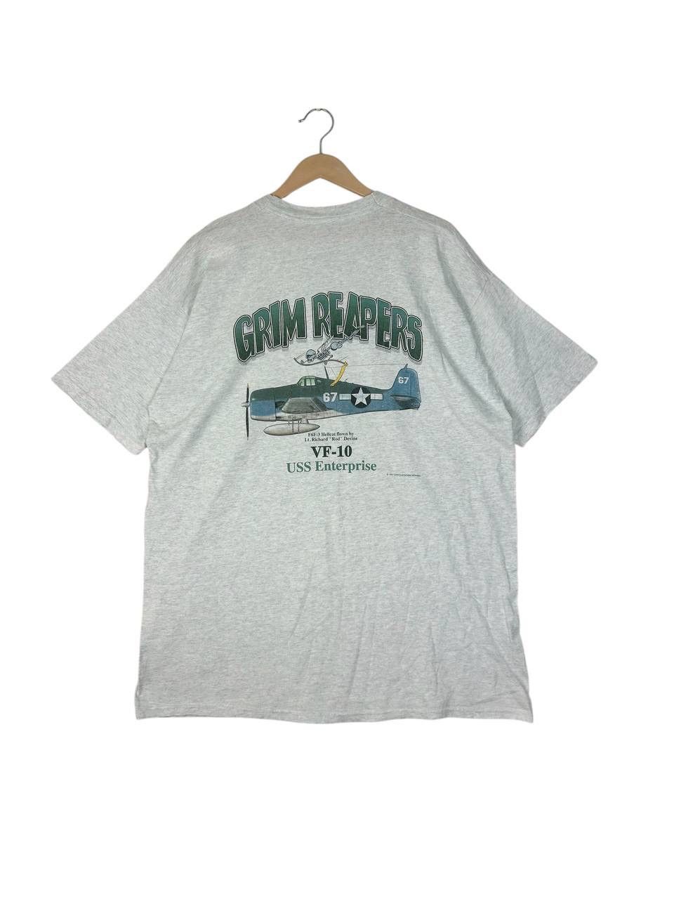 Vintage Vintage 90s Grim Reapers, VF -10, USS Enterprise, USMC Size US XXL / EU 58 / 5 - 1 Thumbnail
