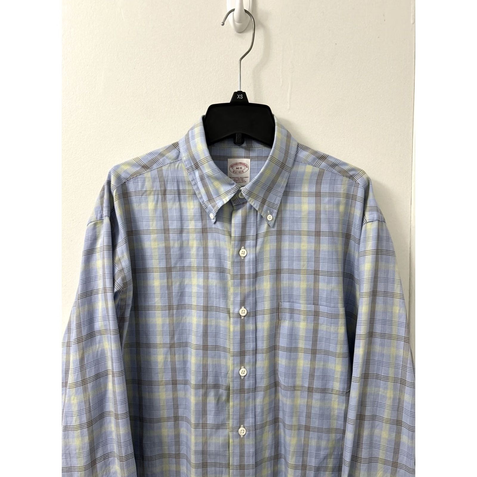 Brooks Brothers Brooks Brothers Original Polo Shirt Mens M Blue Plaid Button-Down Shirt Casual Preppy Breathable Pocketed Cotton Size US M / EU 48-50 / 2 - 2 Thumbnail