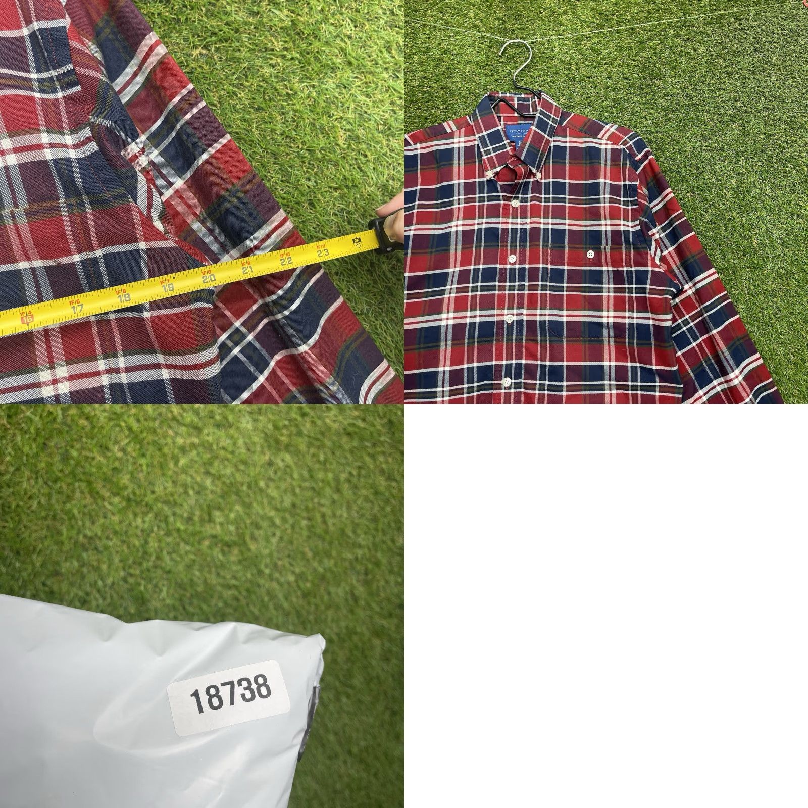 Vintage VINTAGE TownCraft Shirt Mens Small Red Blue Plaid Button-Down Long Sleeve 90s Size US S / EU 44-46 / 1 - 8 Thumbnail