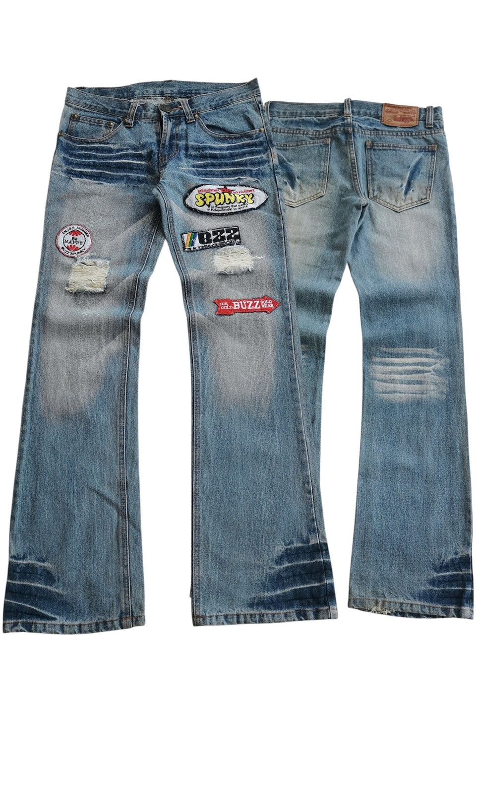 Kapital Buzzspunky Bootcut Patches Denim Jeans Size US 29 - 1 Thumbnail