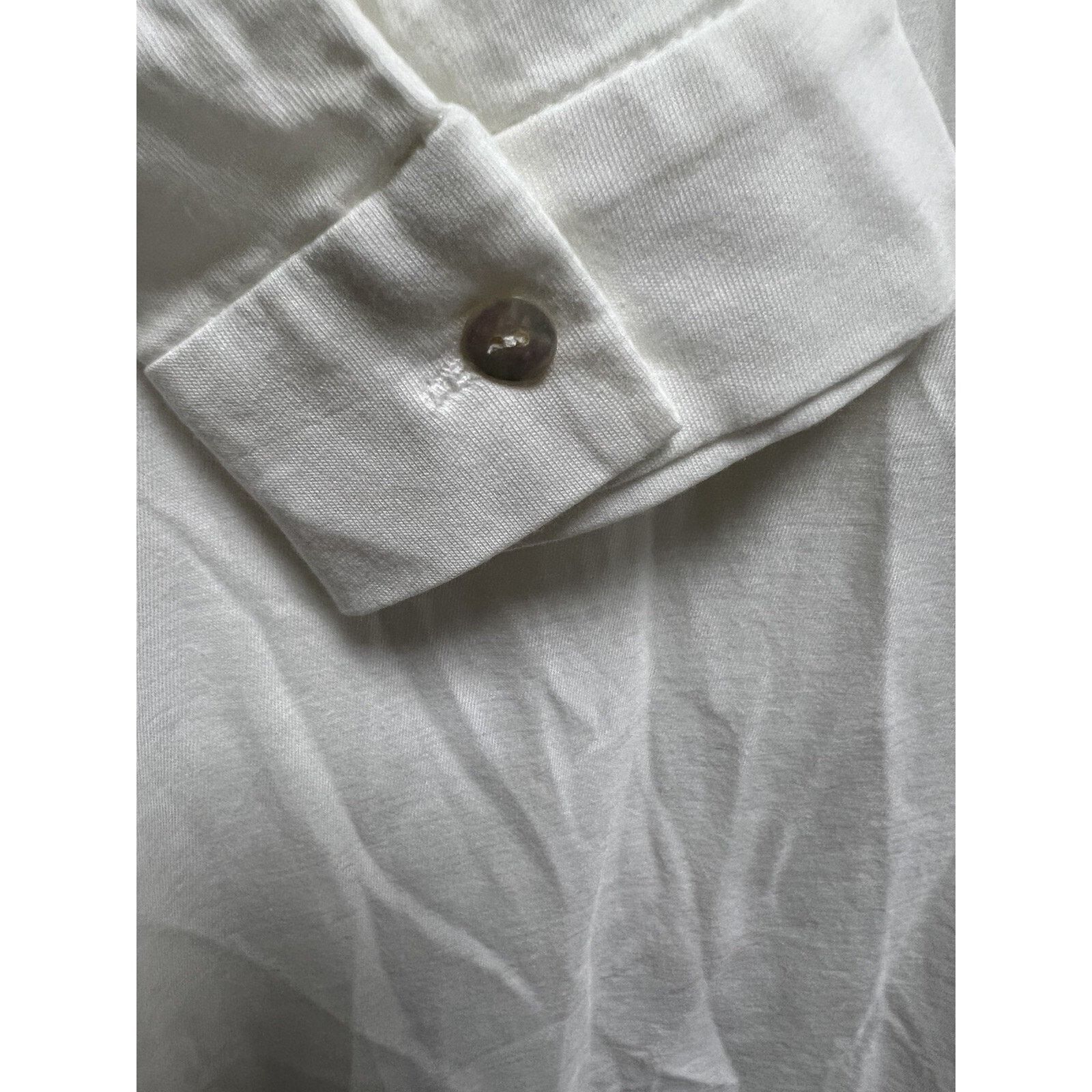 Eileen Fisher Eileen Fisher Tunic Top White Organic Cotton S A001443 Size S / US 4 / IT 40 - 7 Thumbnail