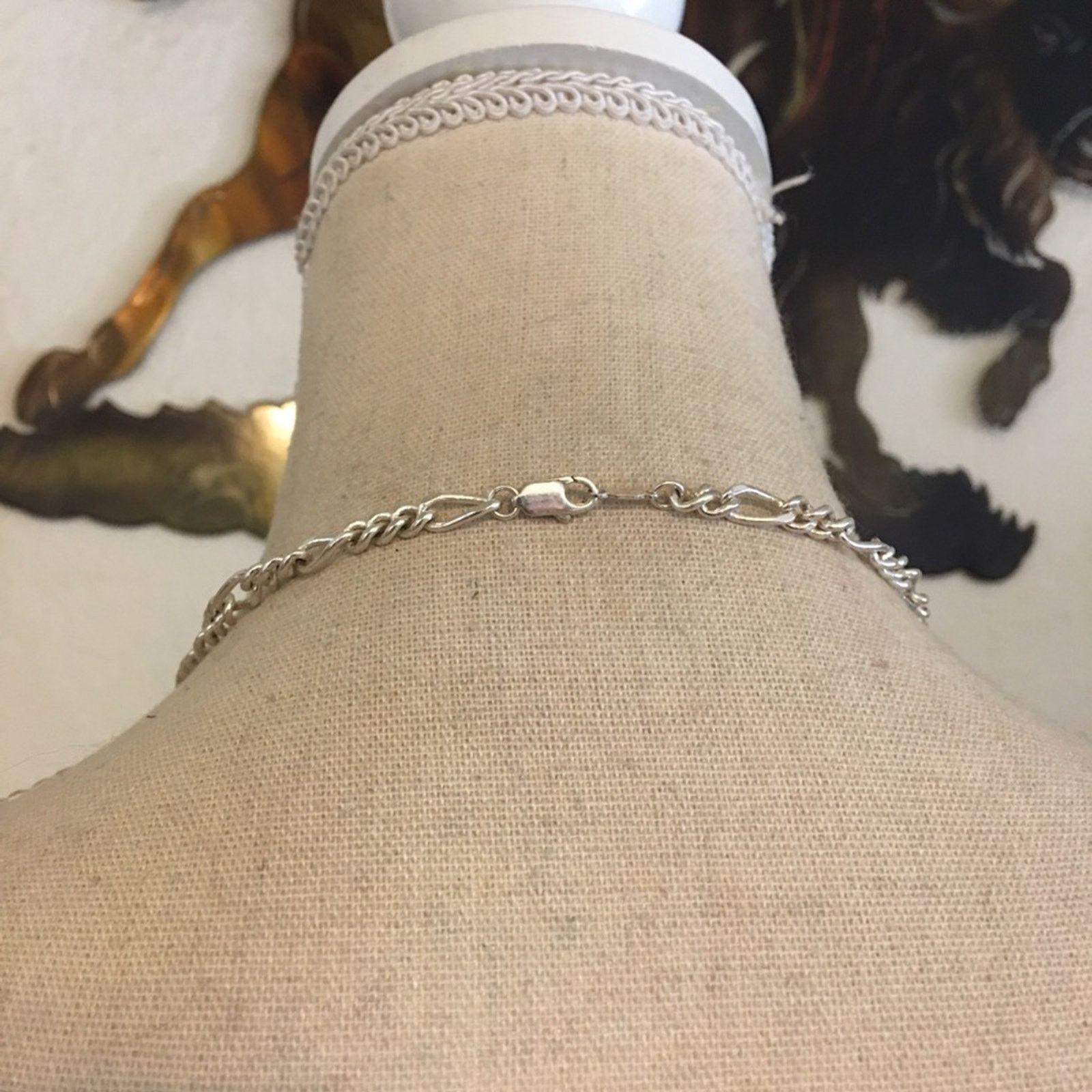 Jewelry Silver tone figaro necklace and bracelet set Size ONE SIZE - 3 Thumbnail