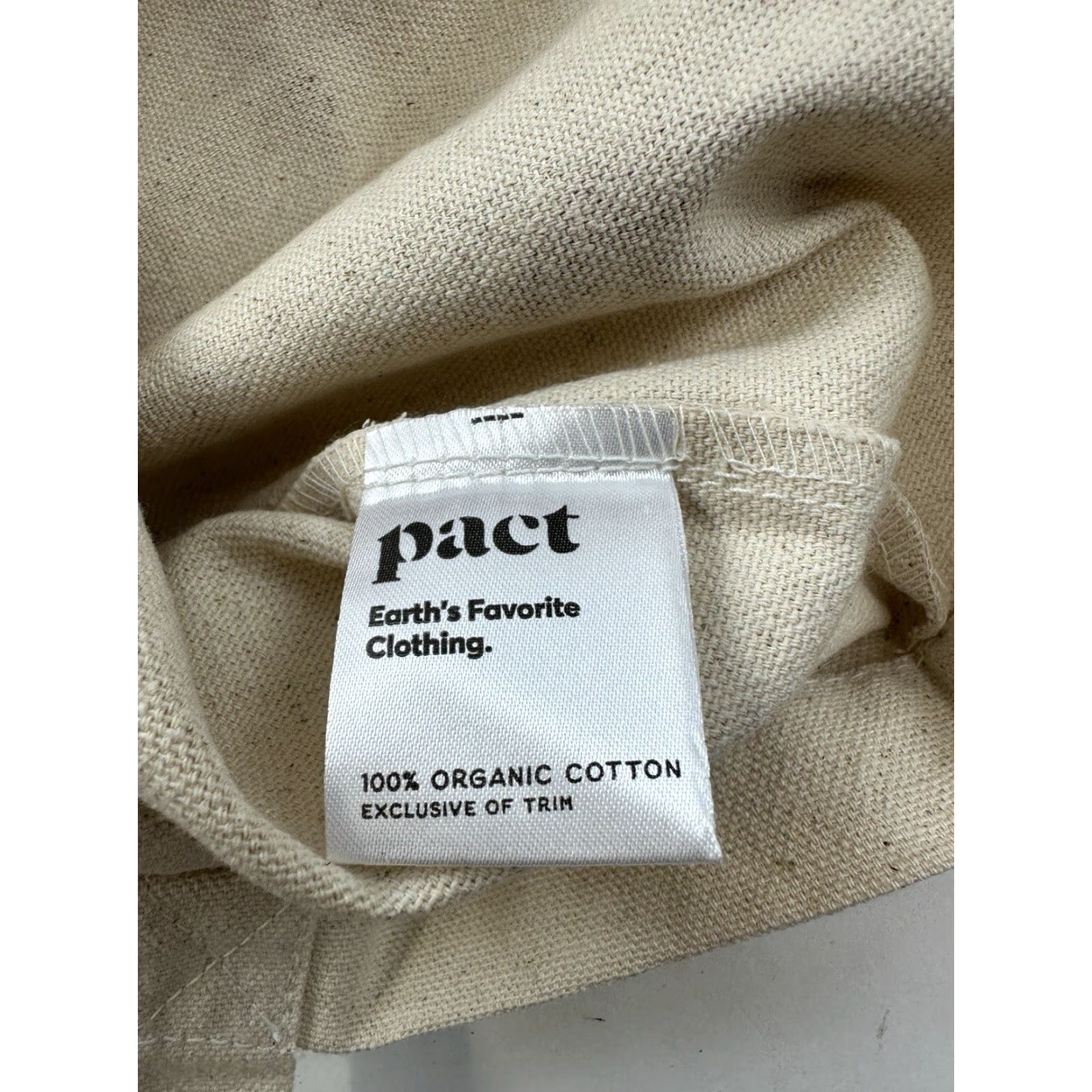 Vintage Pact Organic Tote Bag Floral Canvas Beige Women Tote Bag with Floral Pattern Canvas Exterior Size ONE SIZE - 7 Thumbnail