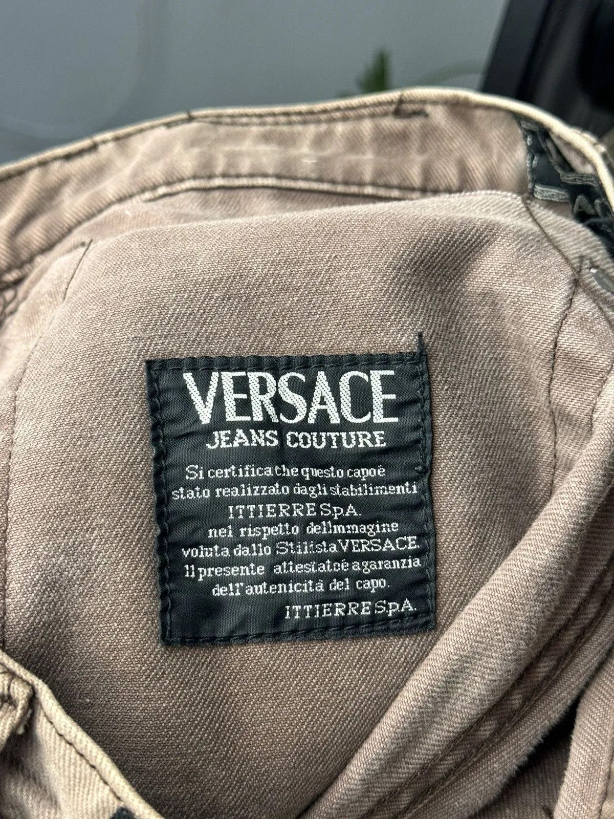 Versace × Vintage Vintage Versace Jeans Skinny Fit Denim Big Logo Black Siz 31 Size US 31 - 12 Thumbnail