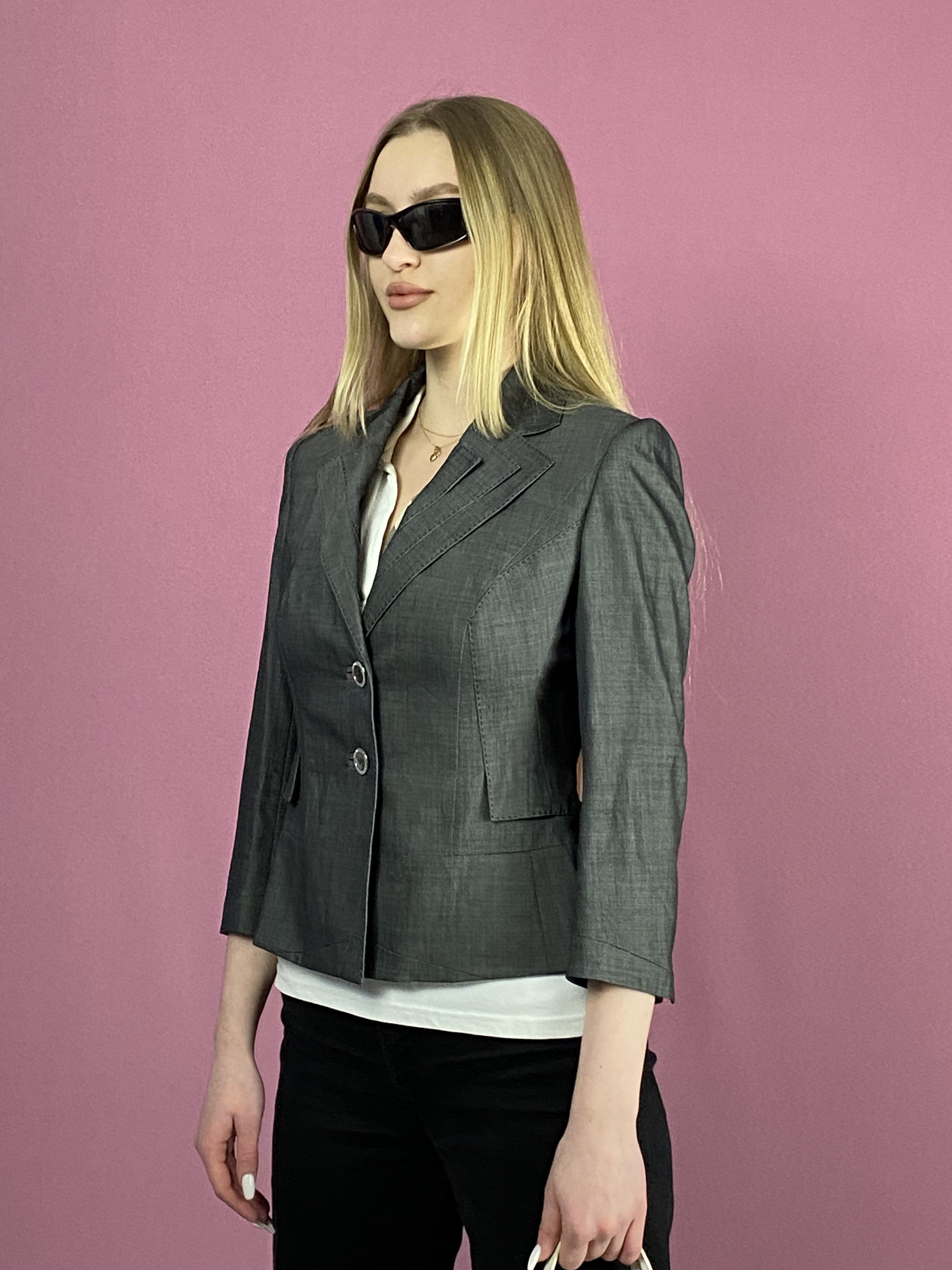 Karen Millen Karen Millen Vintage Women's Blazer Jacket - US 6 Wool Blend Size M / US 6-8 / IT 42-44 - 2 Thumbnail