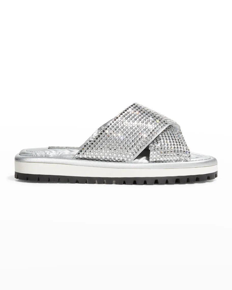Dolce & Gabbana o1y0125 Slippers in Silver Size US 9.5 / EU 42-43 - 1 Thumbnail