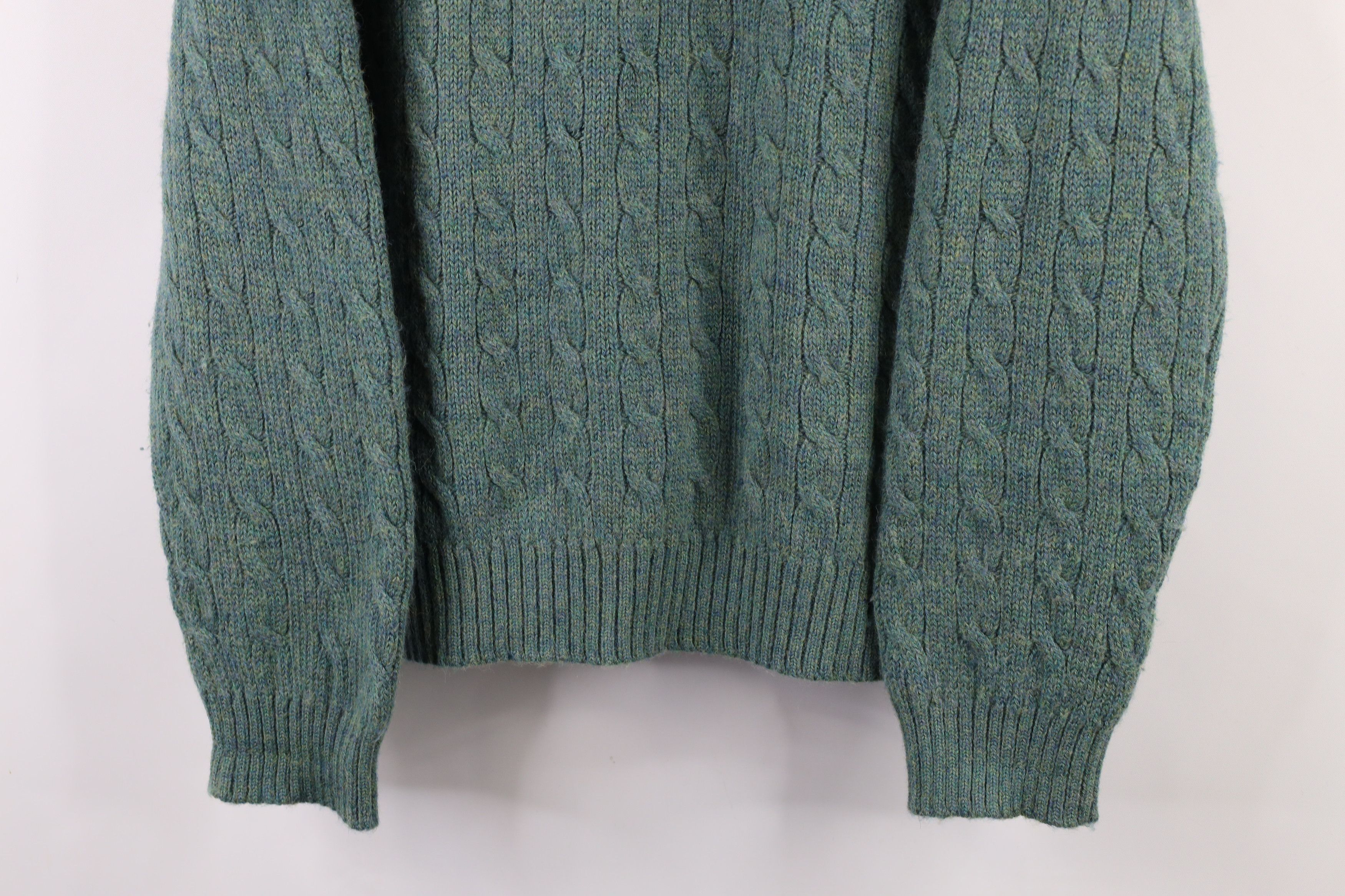 Polo Ralph Lauren Vintage 90s Ralph Lauren Cable Knit Sweater Rainbow Fleck Size US XL / EU 56 / 4 - 3 Thumbnail