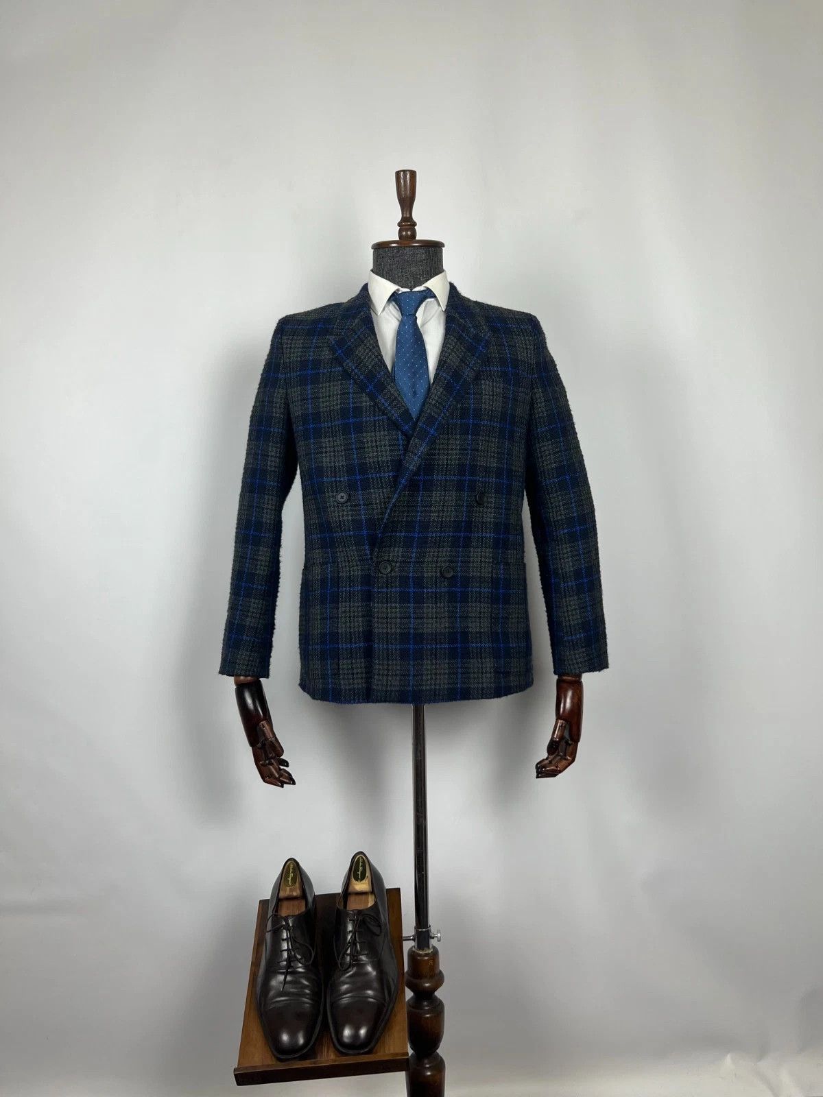 Paul Smith Paul Smith Double Breasted Plaid Blazer Jacket Size 36R - 1 Thumbnail