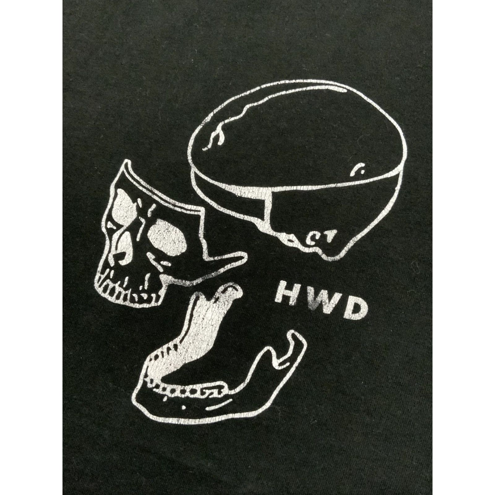 Vintage VINTAGE HWD Halfway Dead Los Angeles Skull Brain Graphic Black S/S Mens T-Shirt XL Size US XL / EU 56 / 4 - 6 Thumbnail