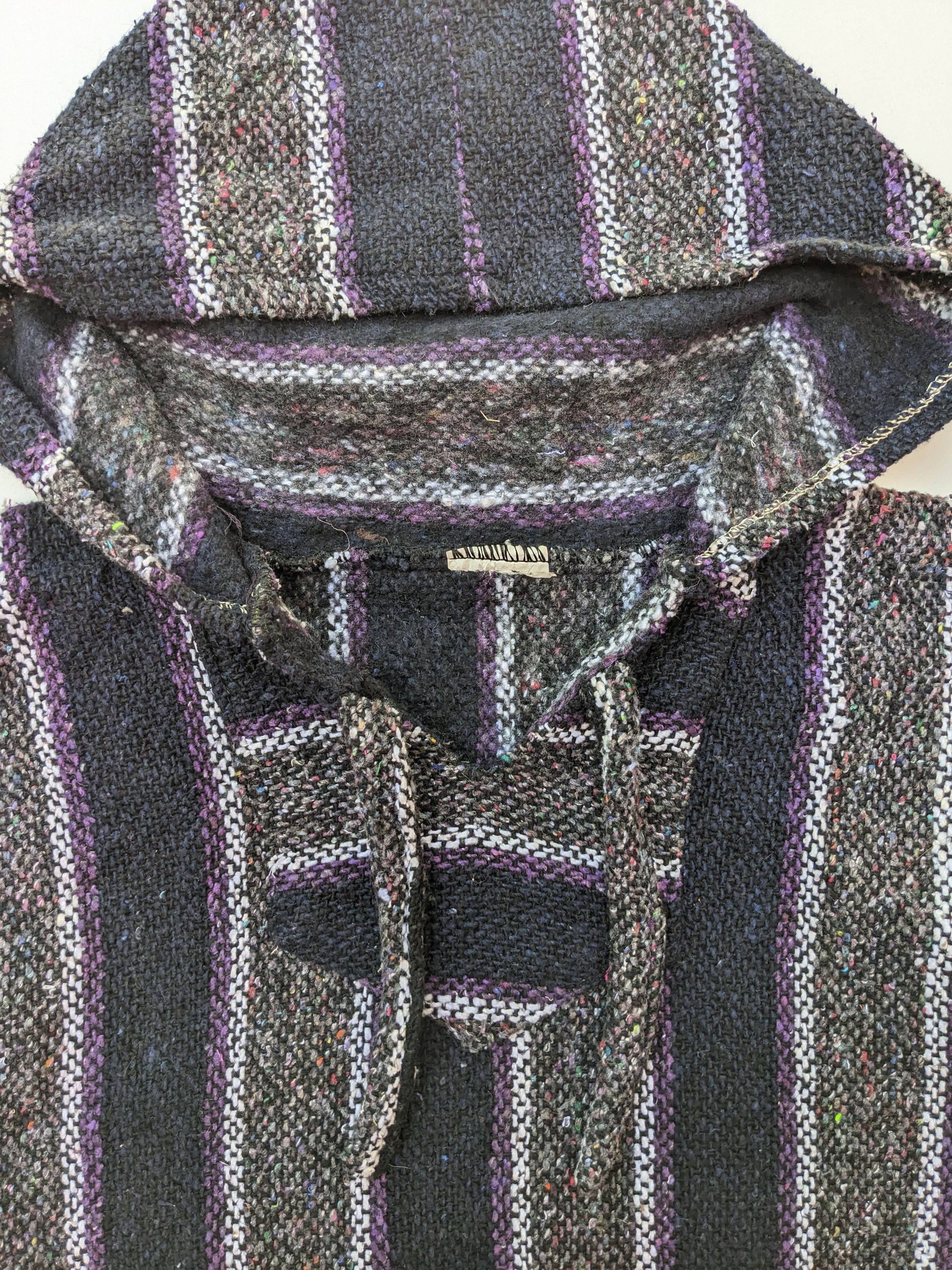 Vintage Vintage mexican ponchos hoodie Size US L / EU 52-54 / 3 - 5 Thumbnail