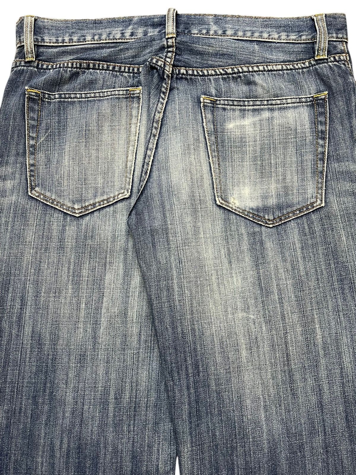 Gap Vintage Gap Blue Faded Wash Whisker Wide Leg Baggy Jeans Size US 34 / EU 50 - 6 Thumbnail