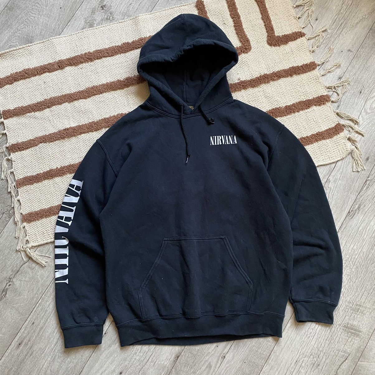Band Tees VINTAGE NIRVANA VESTIBULE GRUNGE BAND KURT COBAIN HOODIE Size US S / EU 44-46 / 1 - 2 Thumbnail