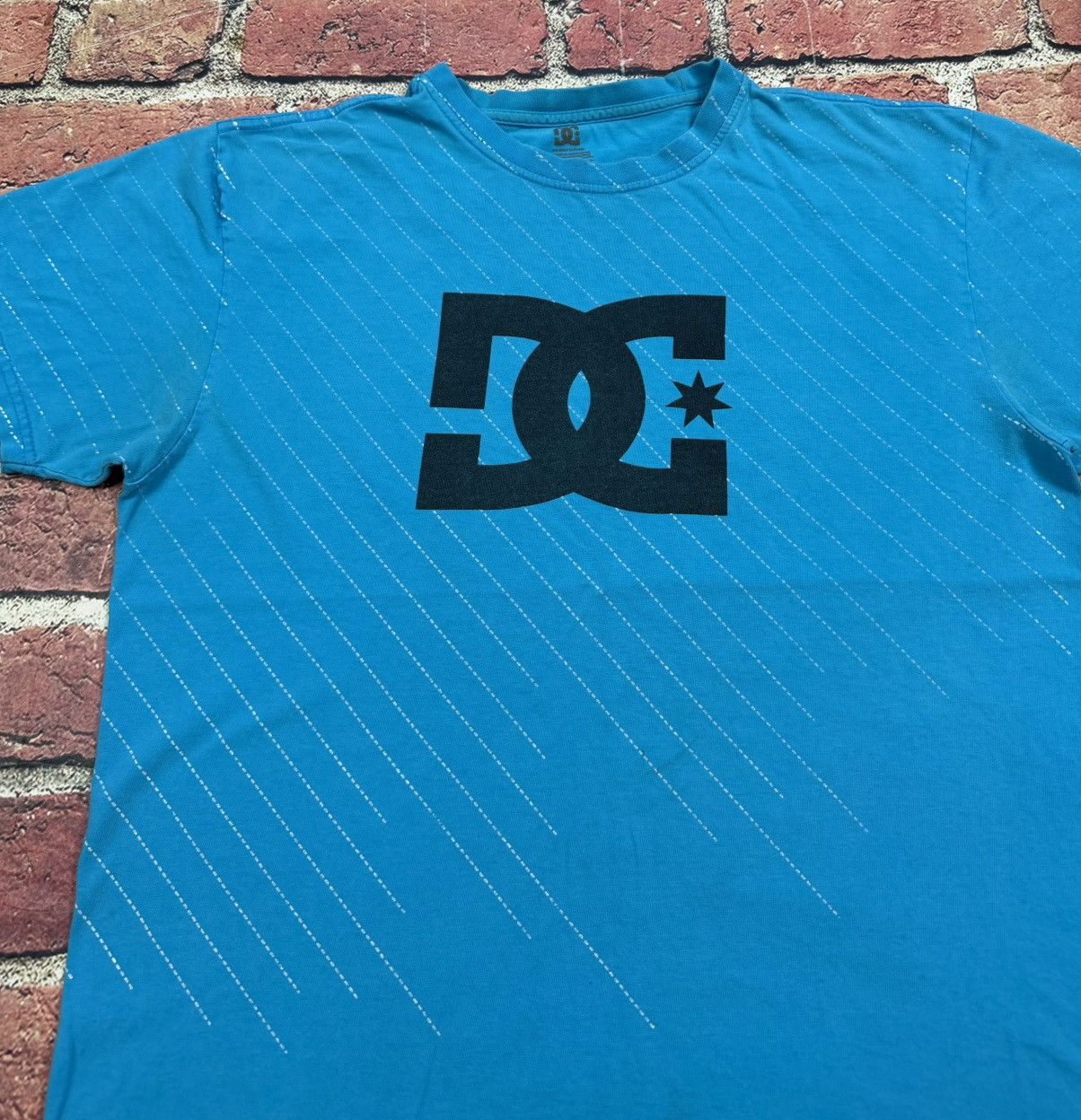 DC DC Shoes Skateboarding Logo Graphic Cyber Grunge T-Shirt Size US L / EU 52-54 / 3 - 4 Thumbnail