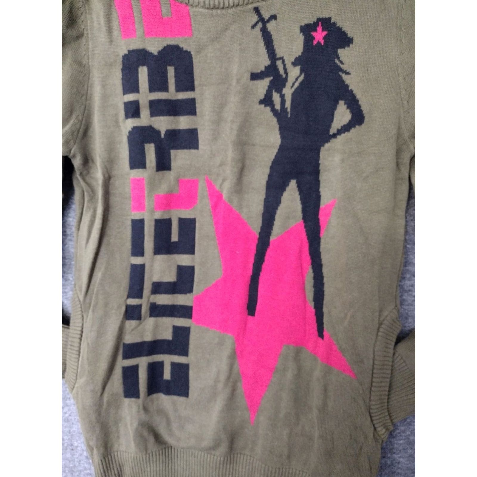 Vintage Nike Elite Tribe Sweater Ladies Long Sleeve Crew Neck Brown 2XL Wool Knit Pockets Graphic Print 90s Classic Mens Womens Boys Girls Size XXL / US 16-18 / IT 52-54 - 6 Thumbnail