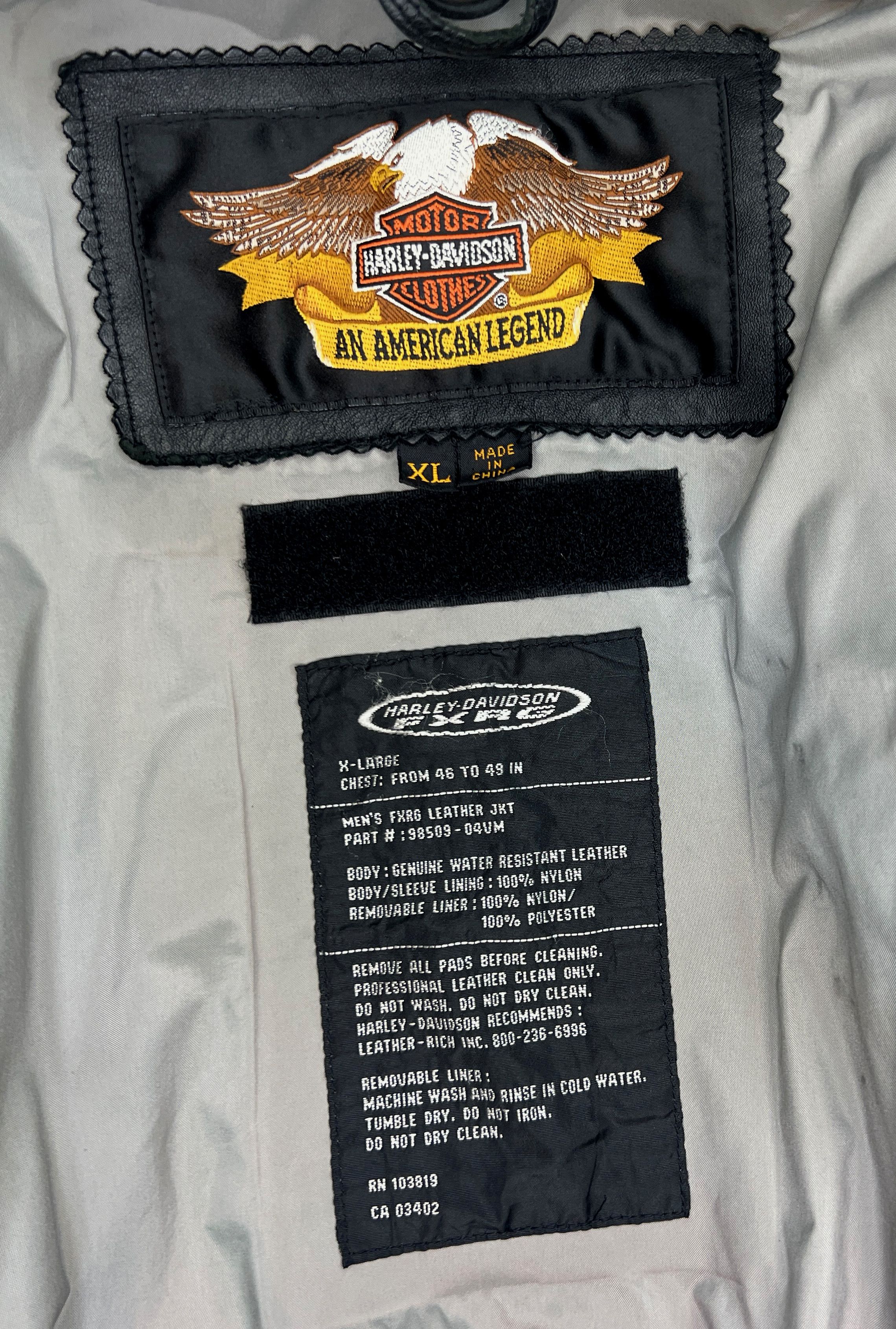 Harley Davidson Harley Davidson FXRG Motorcycle Jacket Size US XL / EU 56 / 4 - 4 Thumbnail