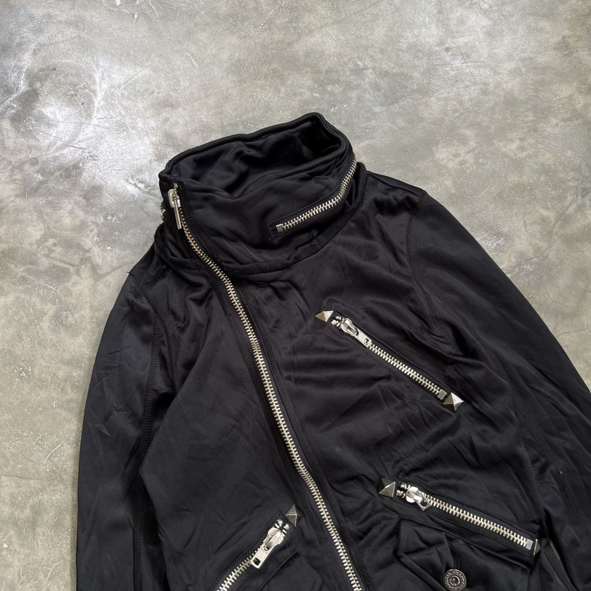If Six Was Nine 2000s D.I.A Vkei Style Asymmetric Multi Zip Jacket Size US XS / EU 42 / 0 - 3 Thumbnail