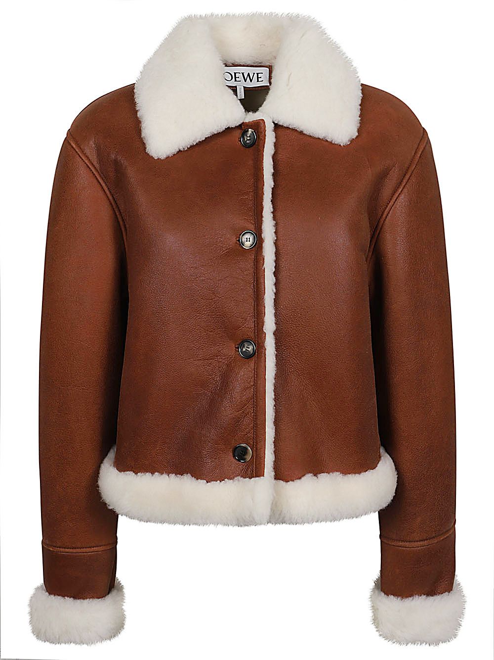 Loewe SHEARLING LEATHER JACKET Size S / US 4 / IT 40 - 1 Thumbnail
