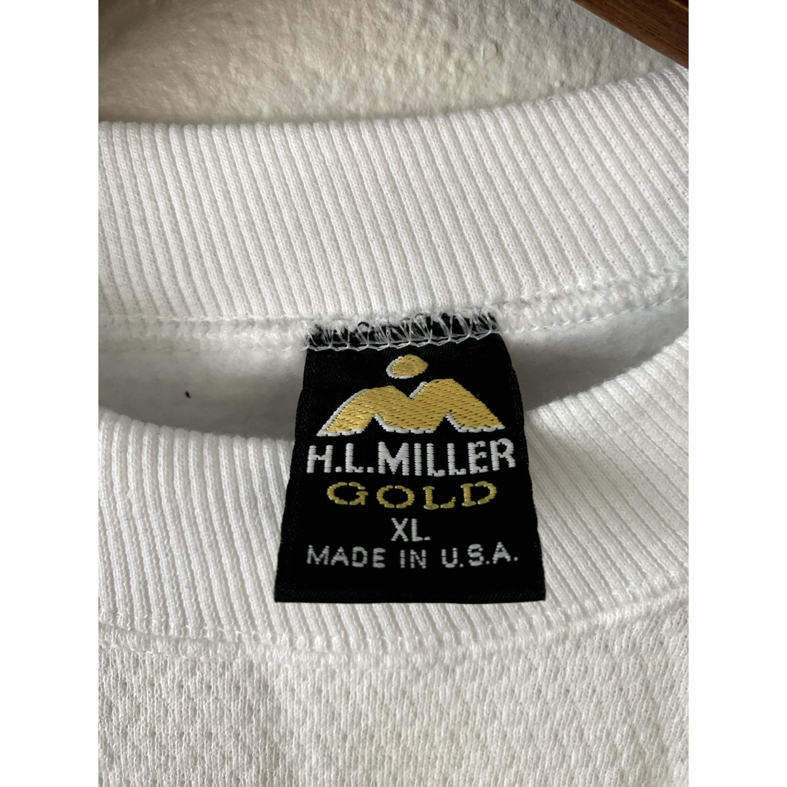 Vintage Vintage White Blank Sweatshirt Textured Crewneck 90s VTG XL Size US XL / EU 56 / 4 - 5 Thumbnail