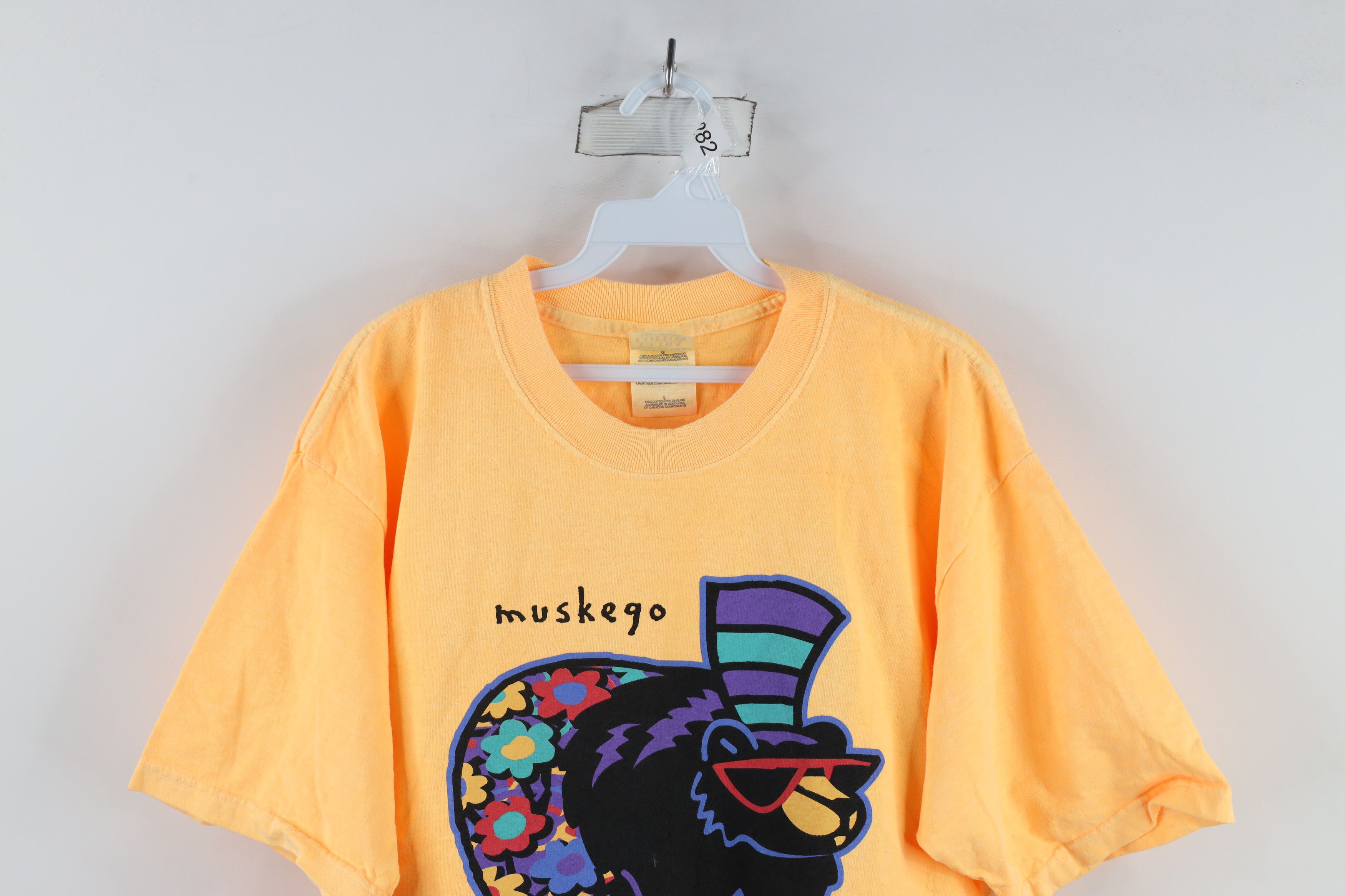 Vintage Vintage 90s Streetwear Dye Muskego Wisconsin Bear T-Shirt Size US L / EU 52-54 / 3 - 2 Thumbnail