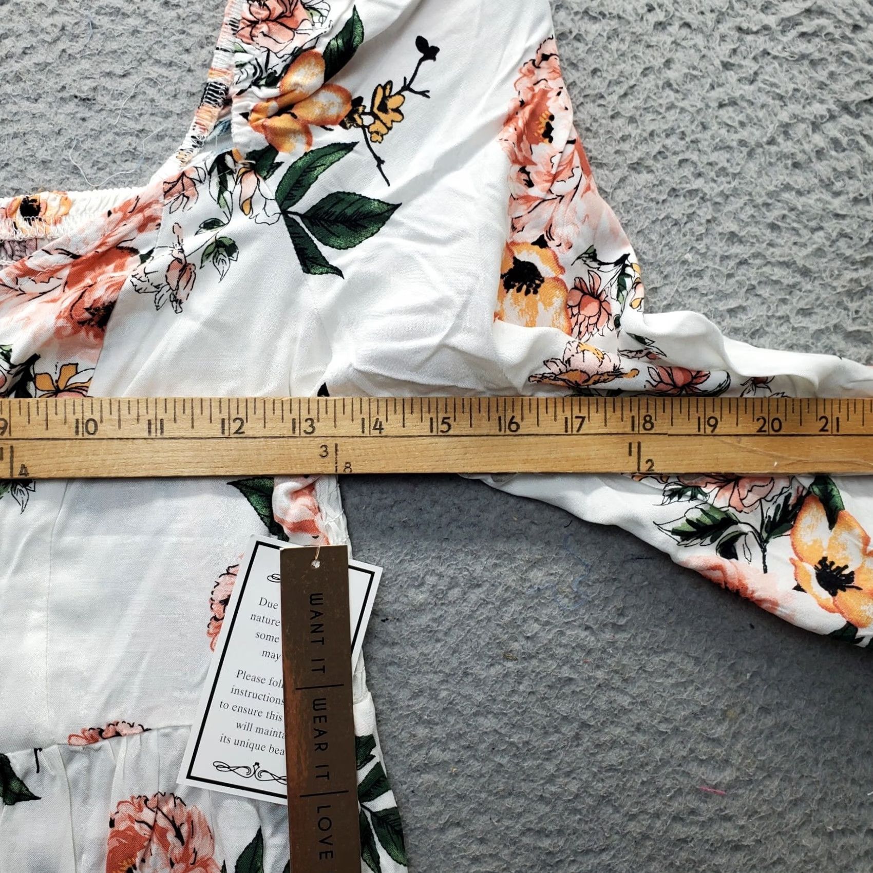 Almost Famous Almost Famous Blouse Womens Medium Multicolor Floral Off the Shoulder Lace Up Front Shirt Womens Size M Size M / US 6-8 / IT 42-44 - 4 Thumbnail