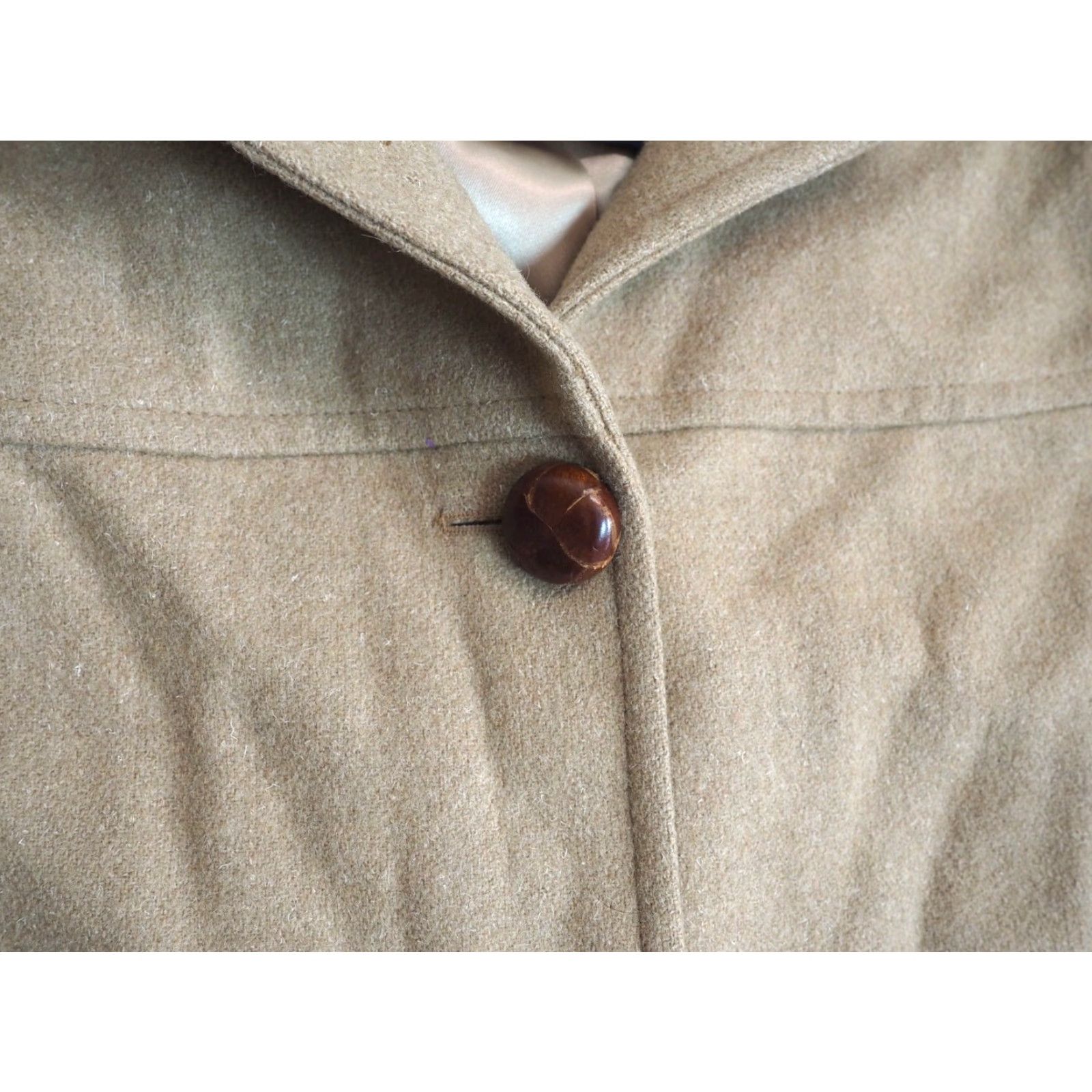 Pendleton VTG Pendleton 100% Wool Heavy Button Hooded Cruiser Coat USA Mens M Beige Tan 1980s Casual Jacket Size US M / EU 48-50 / 2 - 6 Thumbnail