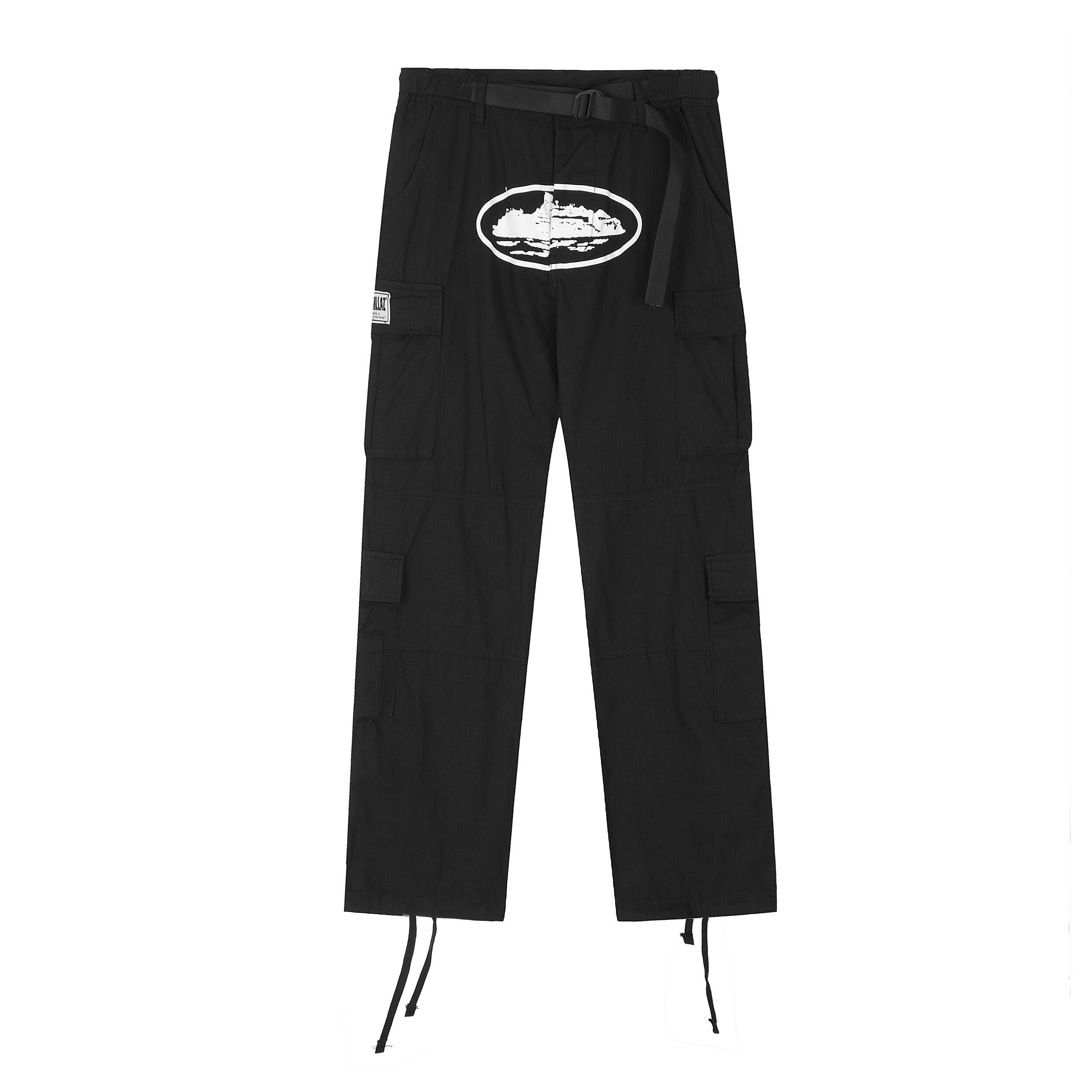 パンツ Corteiz Cargo Pants - Back White Corteiz Black/White Cargo