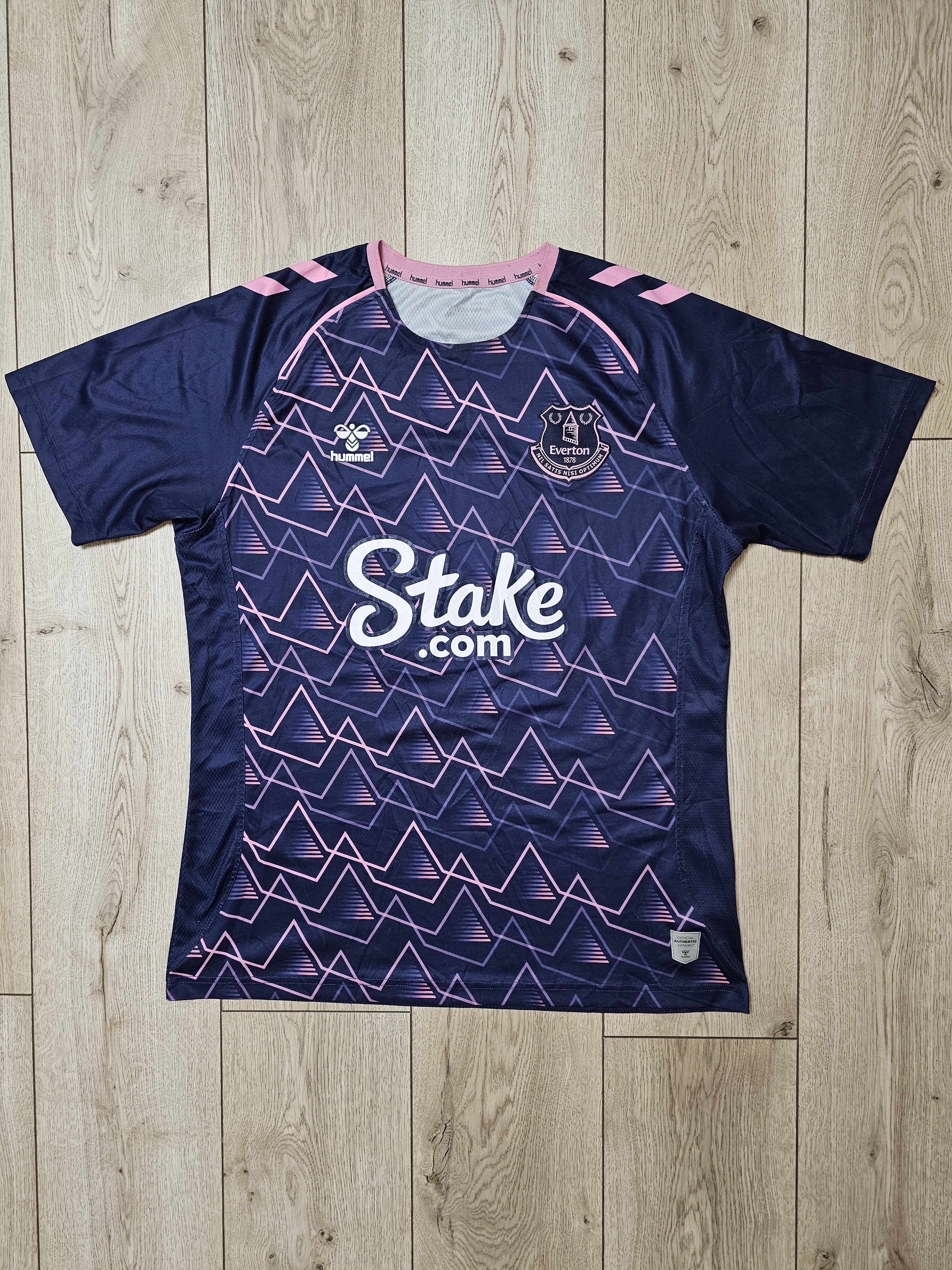 Hummel EVERTON 2022 2023 PRE-MATCH FOOTBALL SHIRT SOCCER JERSEY Size US XL / EU 56 / 4 - 1 Thumbnail