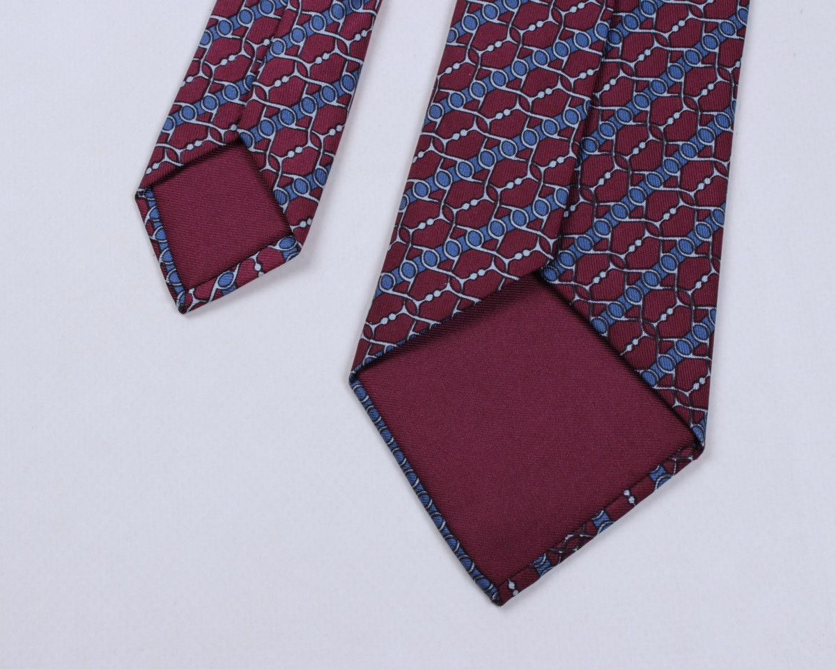 Designer × Hermes HERMES Paris 864 PA Geometric Abstract Silk Tie Size ONE SIZE - 7 Thumbnail